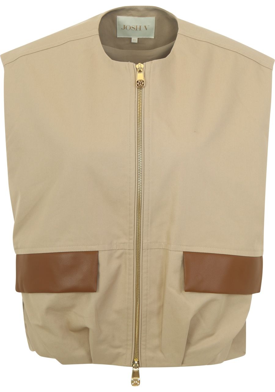 JOSH V - GILET - Beige