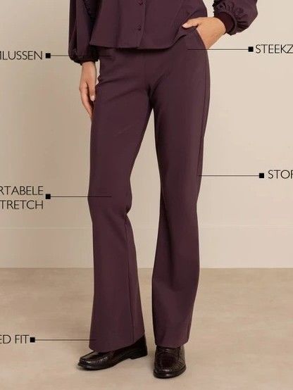 STUDIO ANNELOES - BROEK - Paars