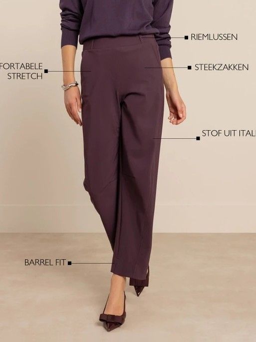 STUDIO ANNELOES - BROEK - Paars