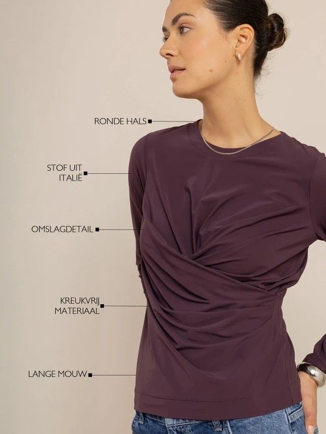 STUDIO ANNELOES - SHIRT - Paars