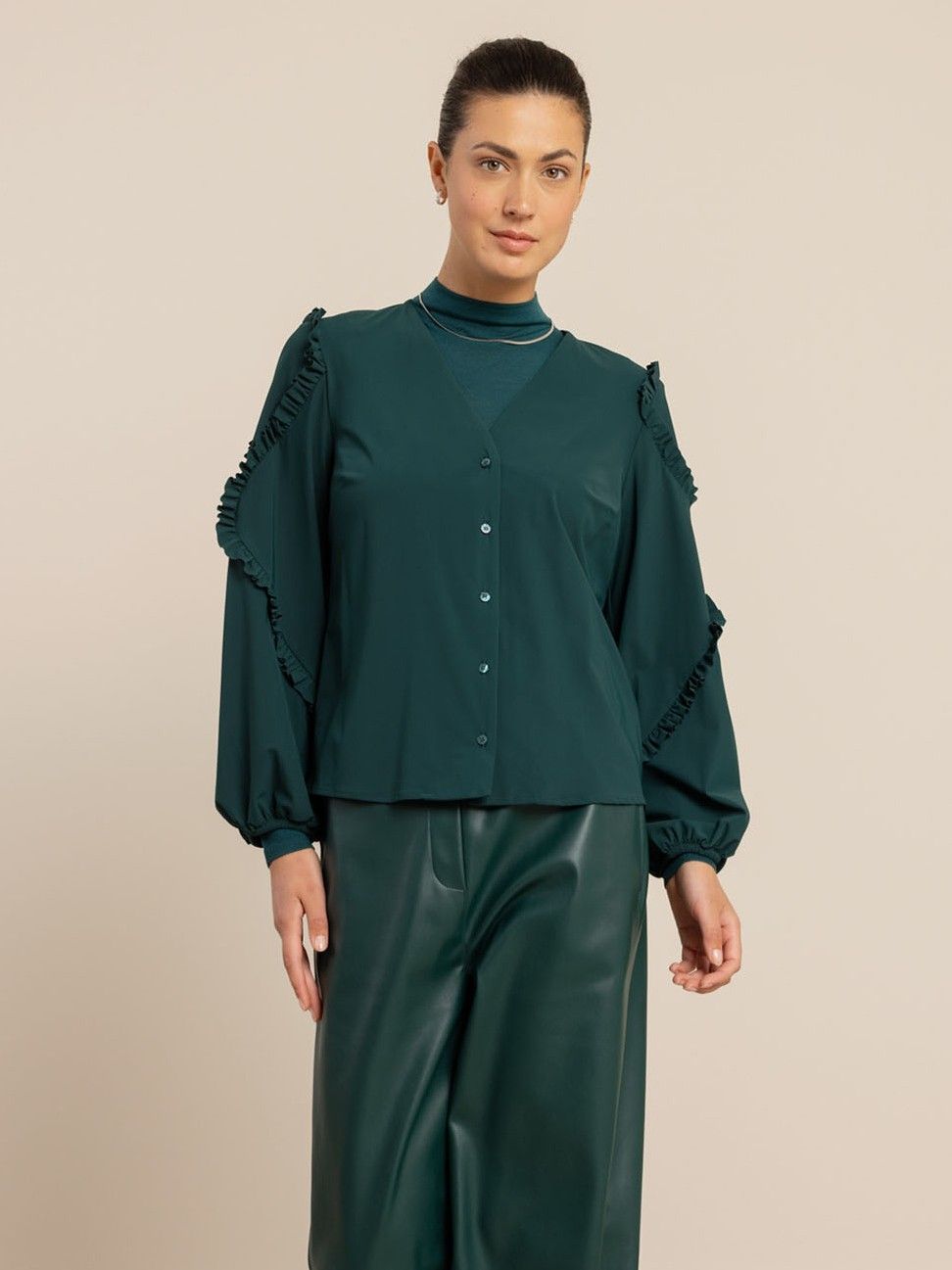 STUDIO ANNELOES - BLOUSE - Groen