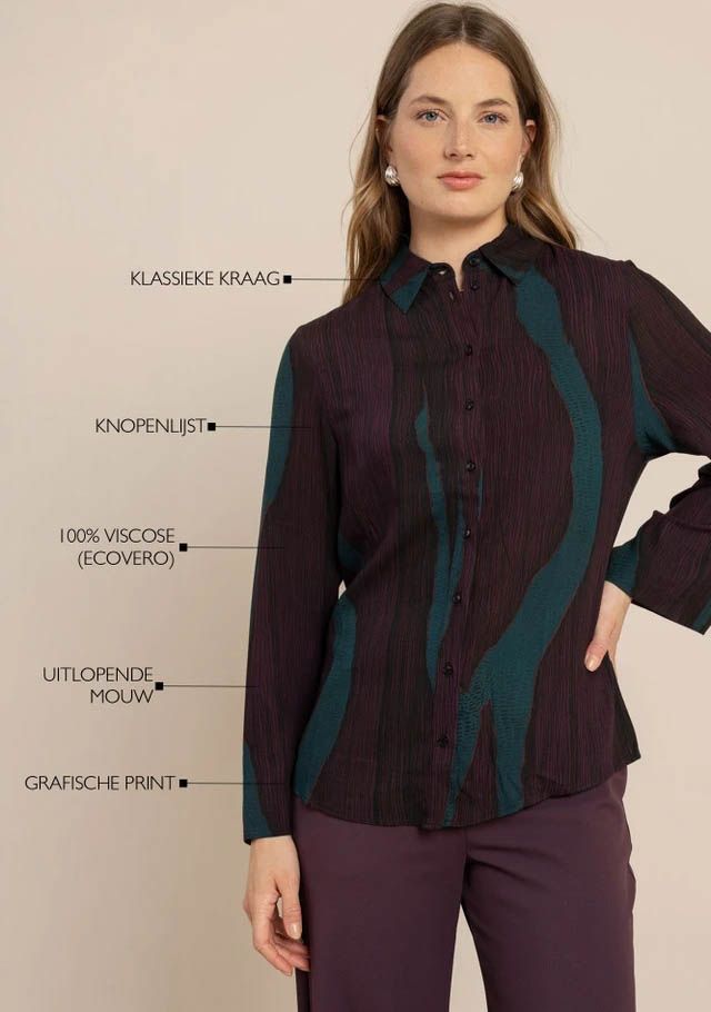 STUDIO ANNELOES - BLOUSE - Paars