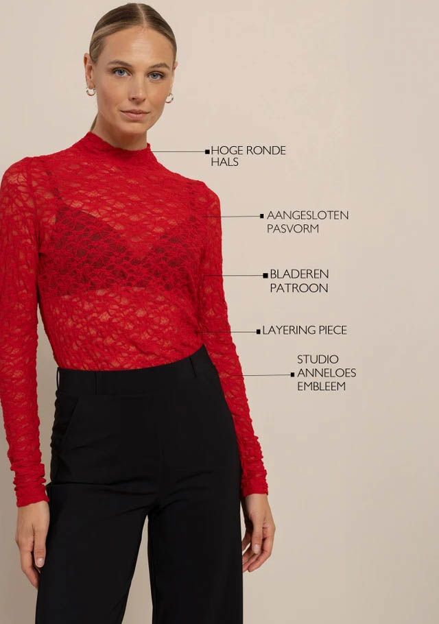 STUDIO ANNELOES - SHIRT - Rood