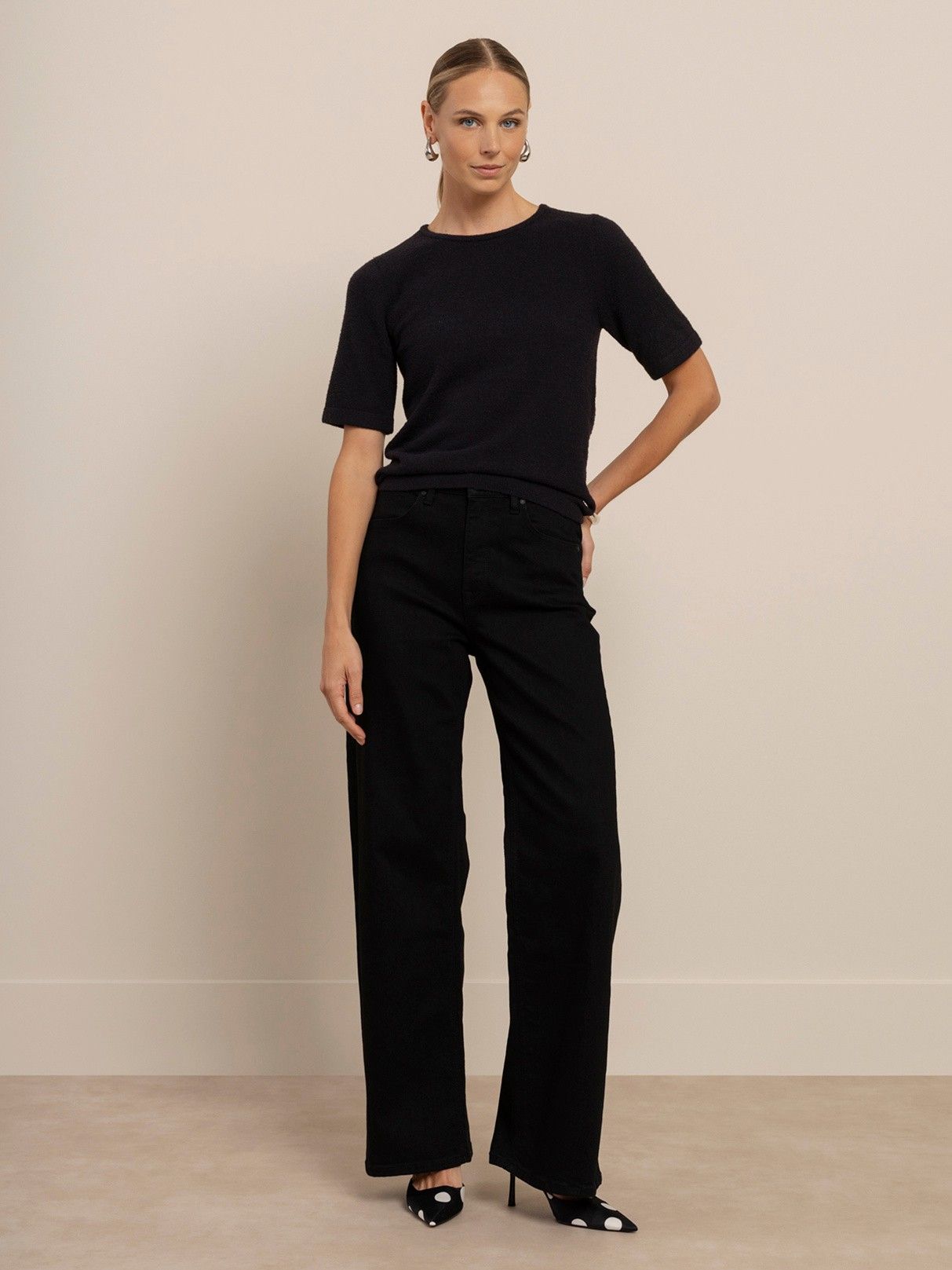 STUDIO ANNELOES - JEANS - Zwart