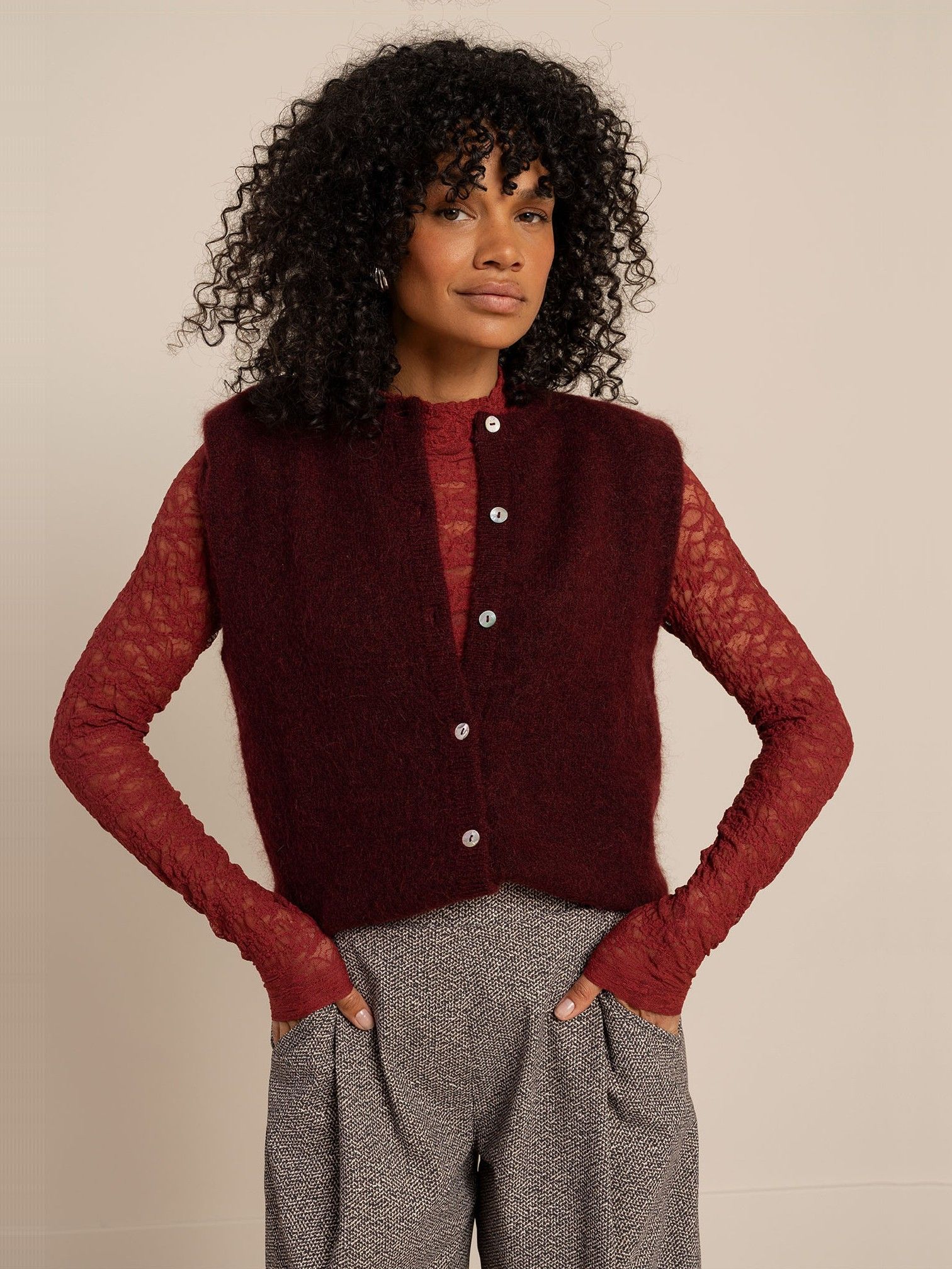 STUDIO ANNELOES - VEST - Rood