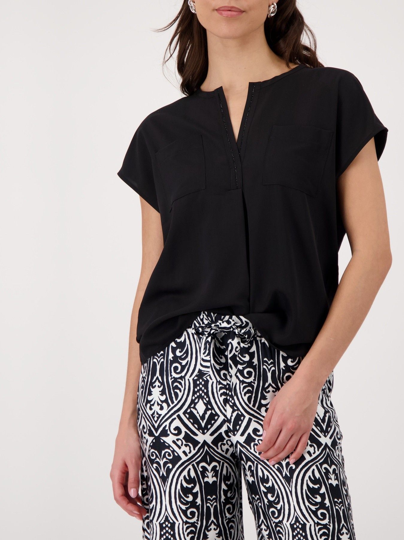 MONARI - BLOUSE - Zwart