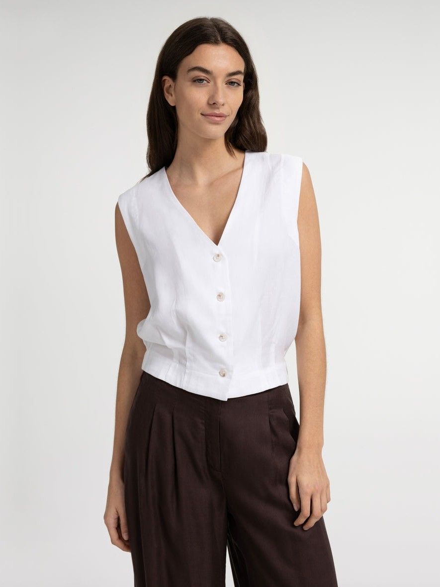 YAYA - GILET - Wit