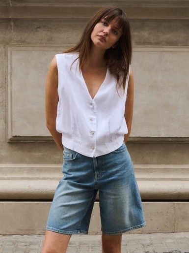 YAYA - GILET - Wit
