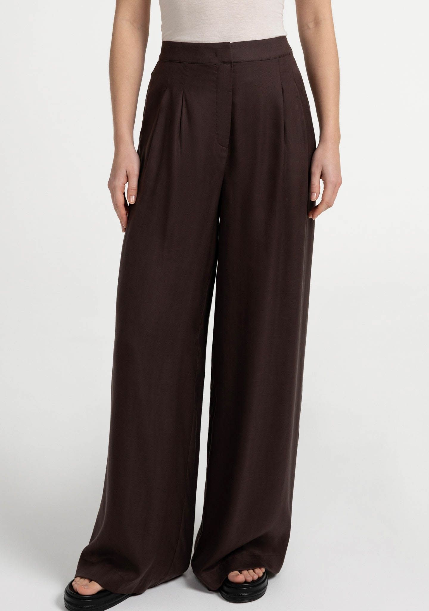 YAYA - BROEK - Bruin
