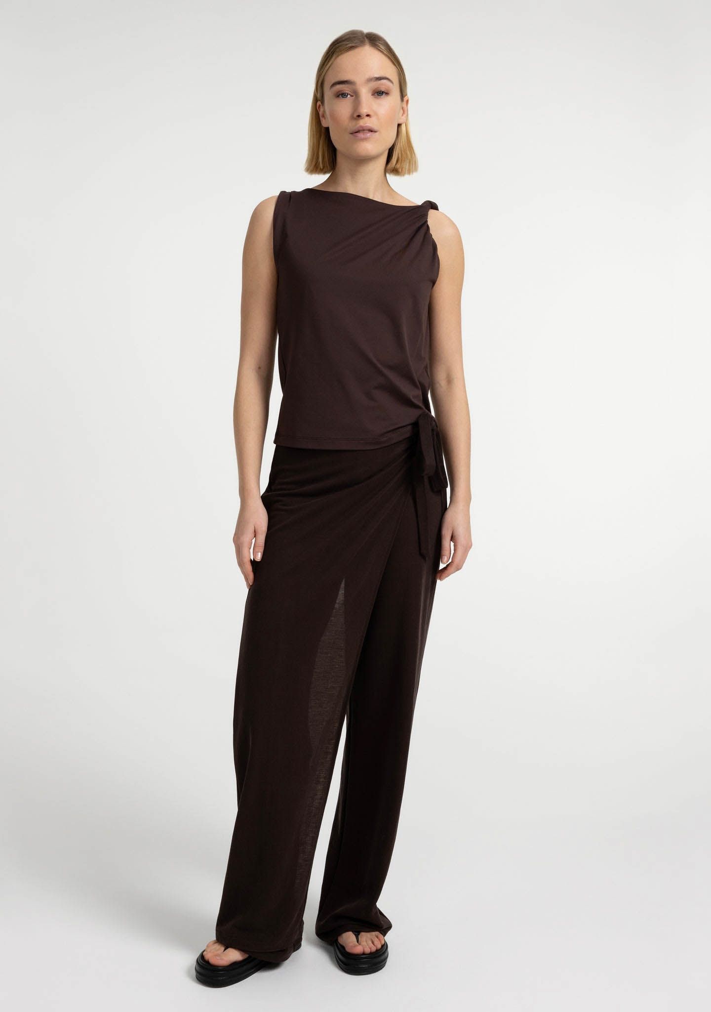 YAYA - BROEK - Bruin