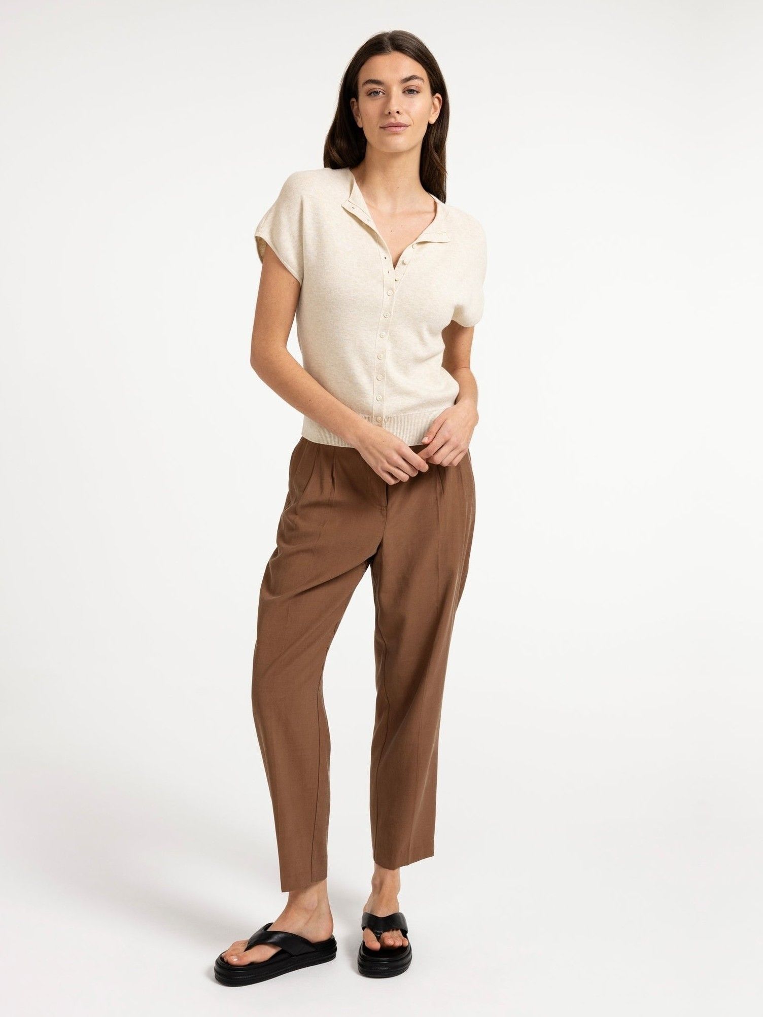 YAYA - VEST - Beige