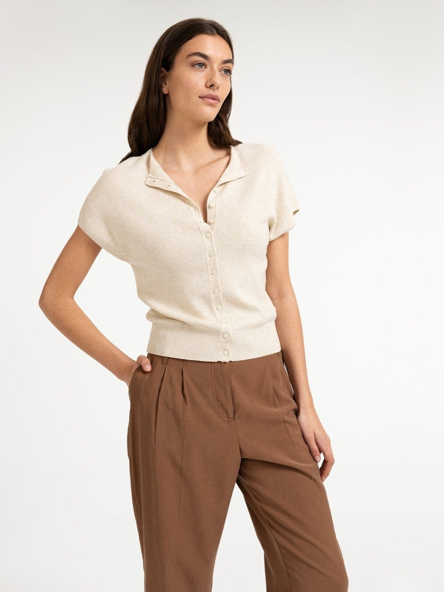 YAYA - VEST - Beige