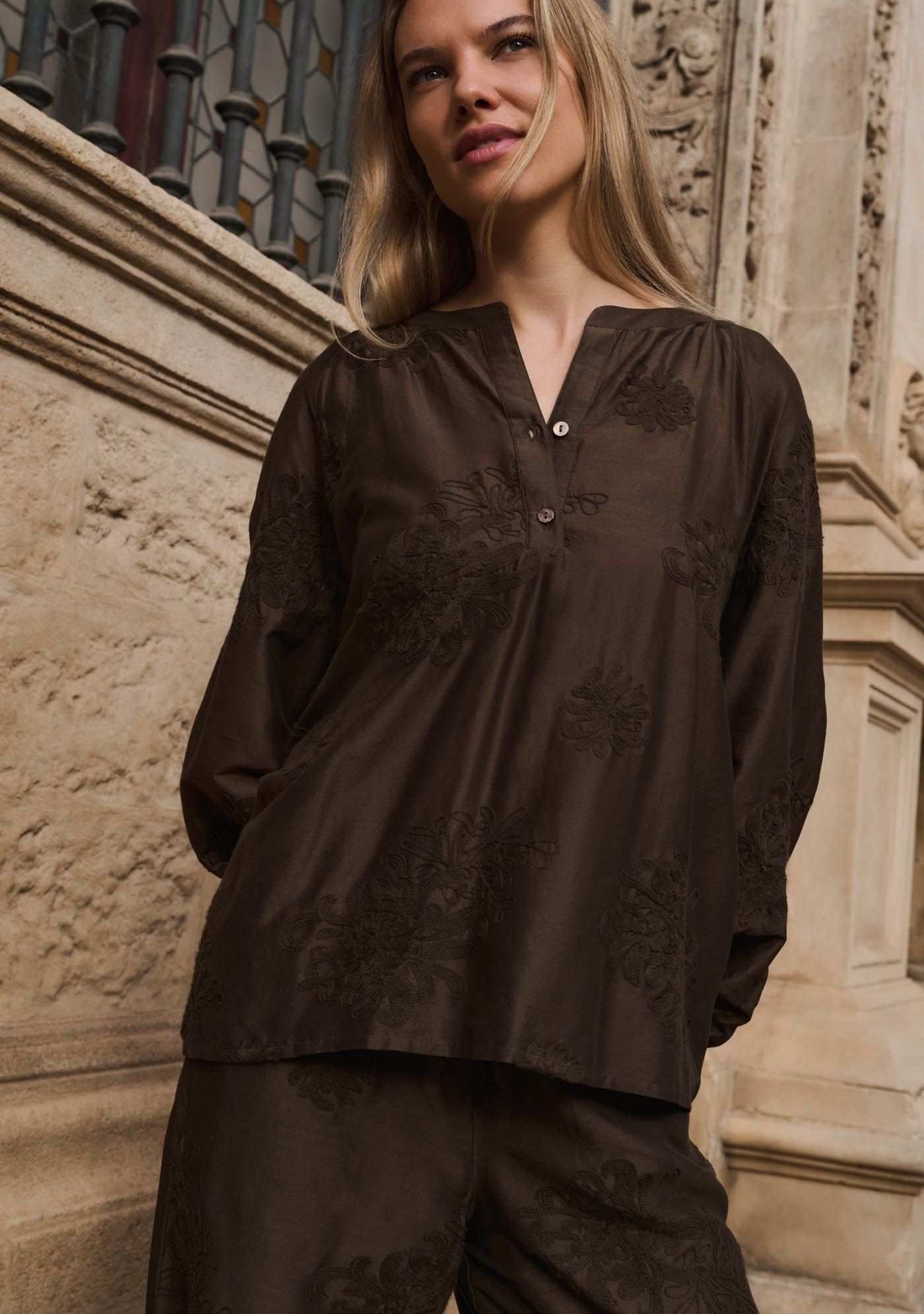 YAYA - BLOUSE - Bruin