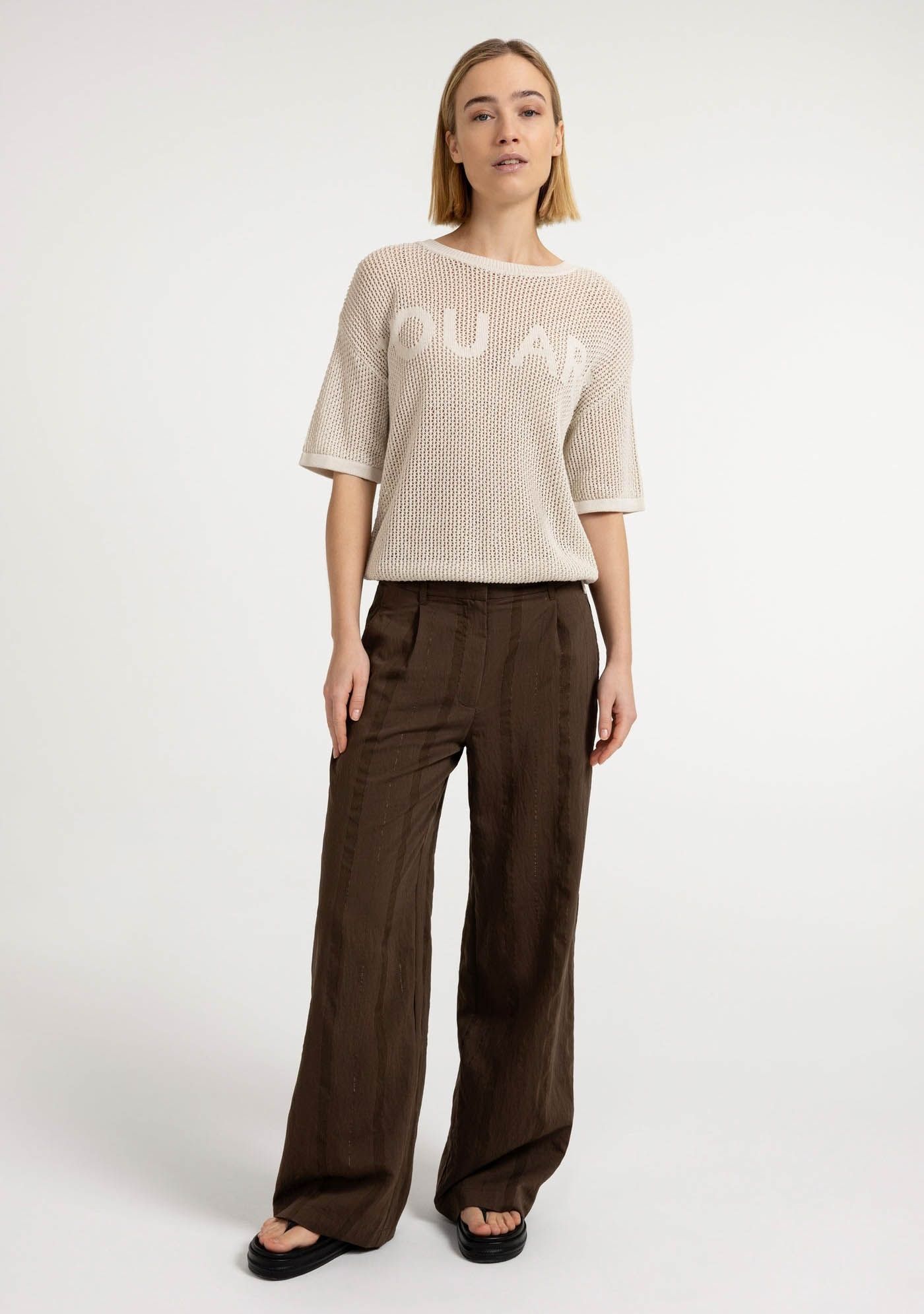 YAYA - BROEK - Bruin