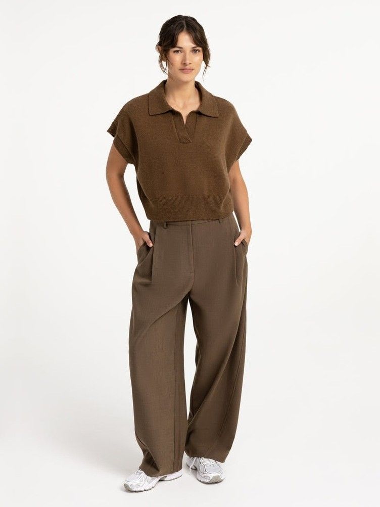 YAYA - BROEK - Bruin