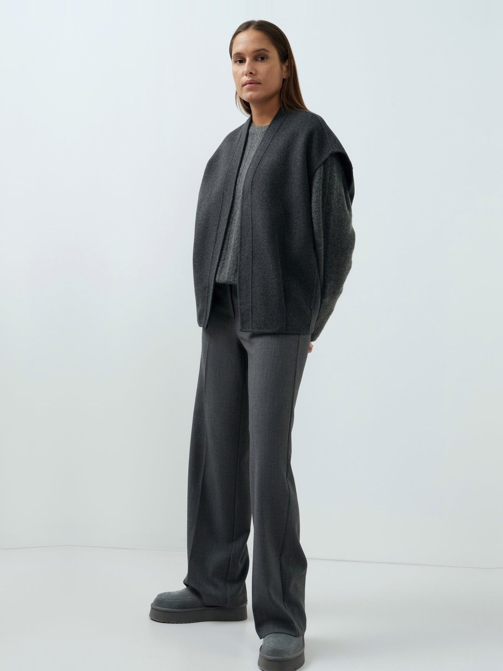 YAYA - BROEK - Grijs