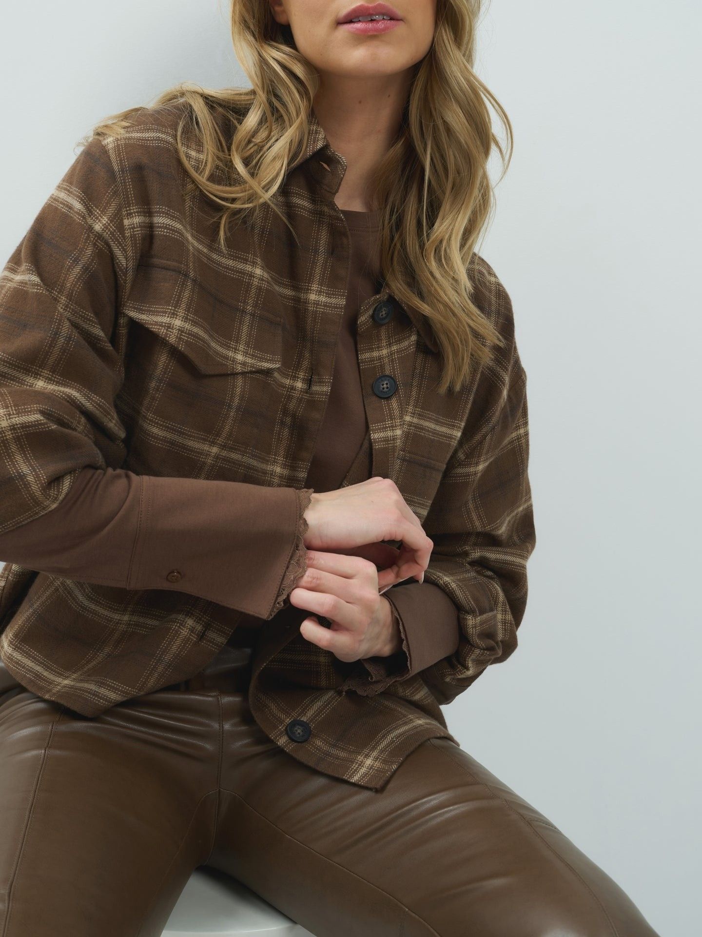 YAYA - BLOUSE - Bruin