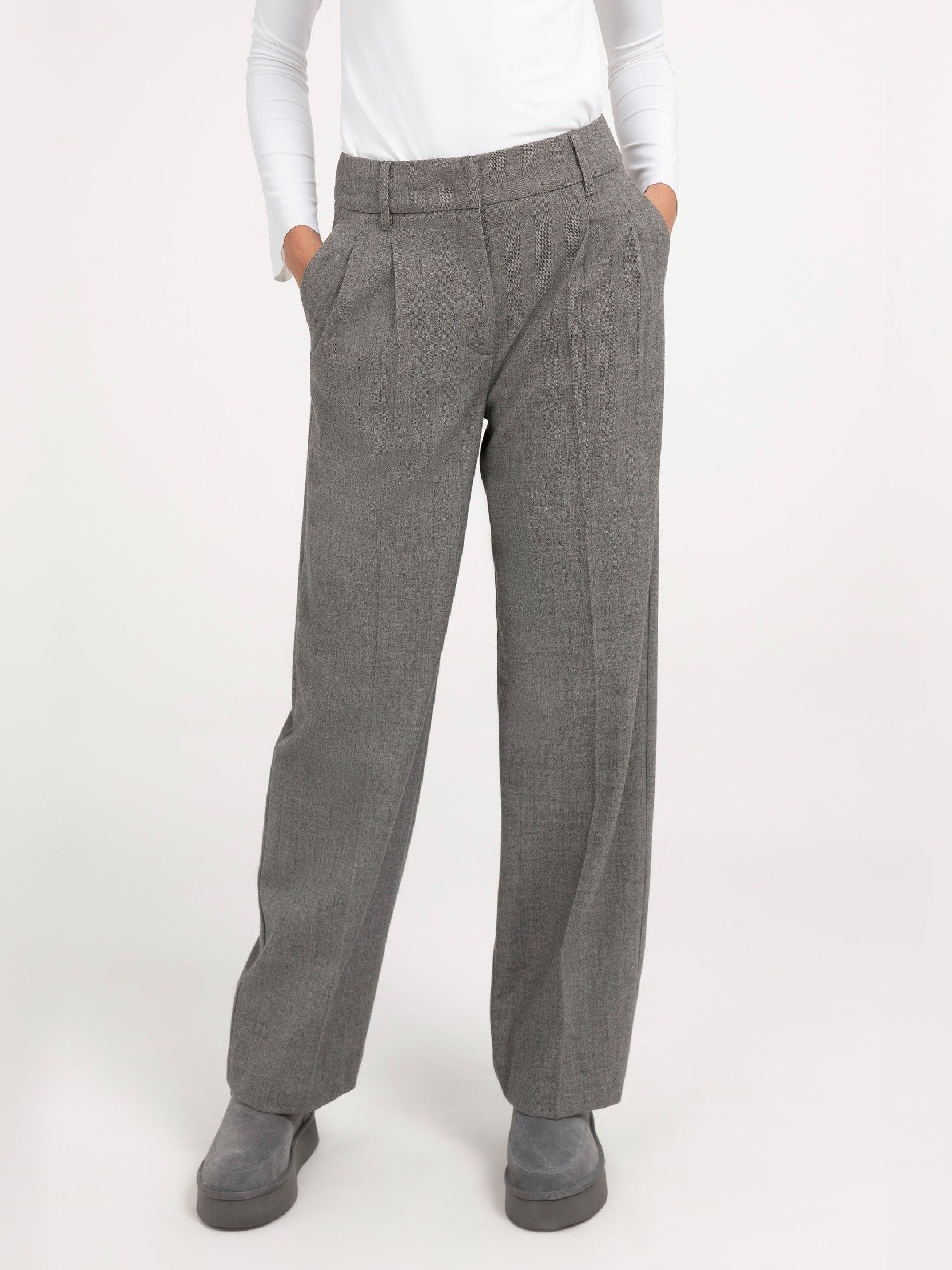YAYA - BROEK - Grijs