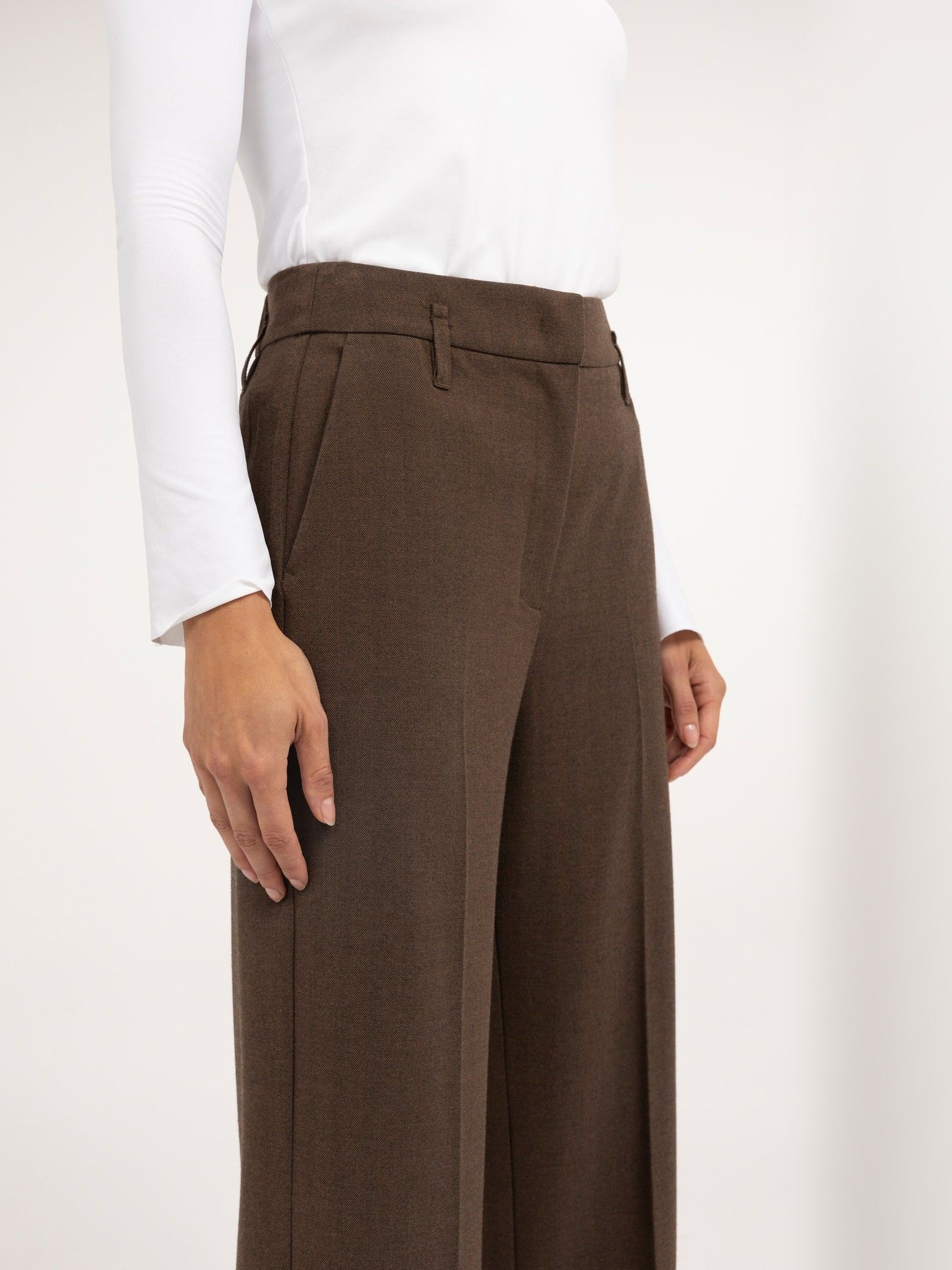 YAYA - BROEK - Bruin