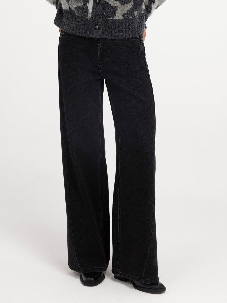 YAYA - JEANS - Zwart