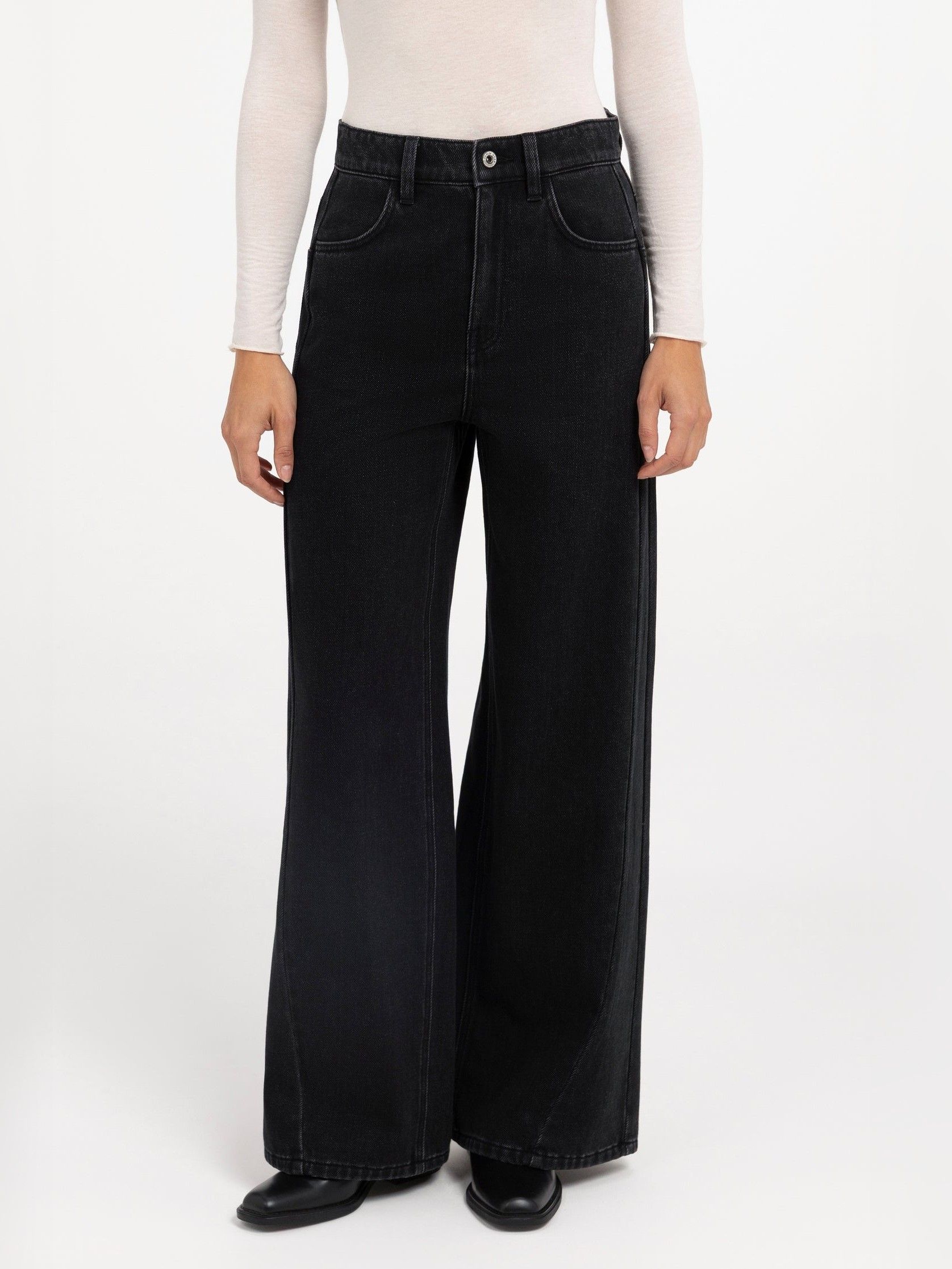 YAYA - JEANS - Zwart