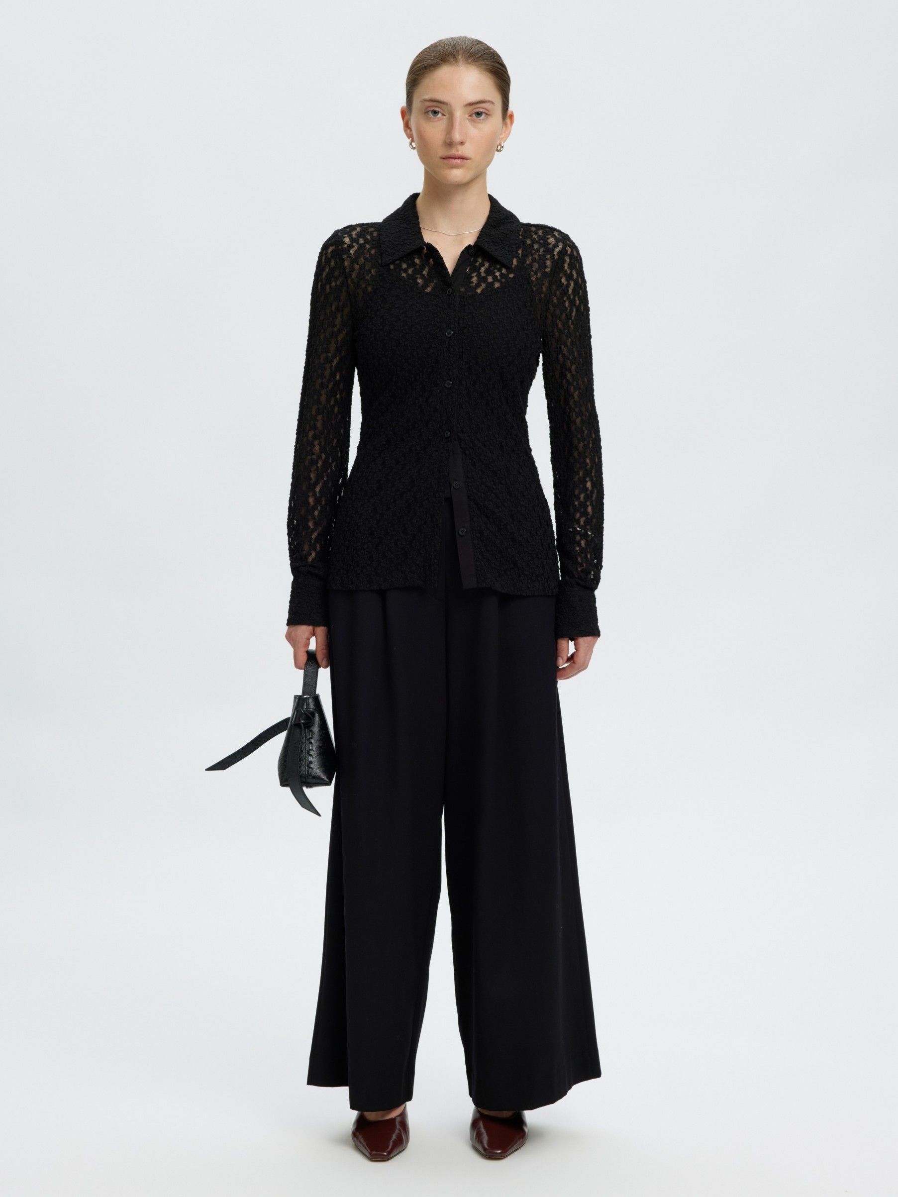 SELECTED FEMME - BLOUSE - Zwart