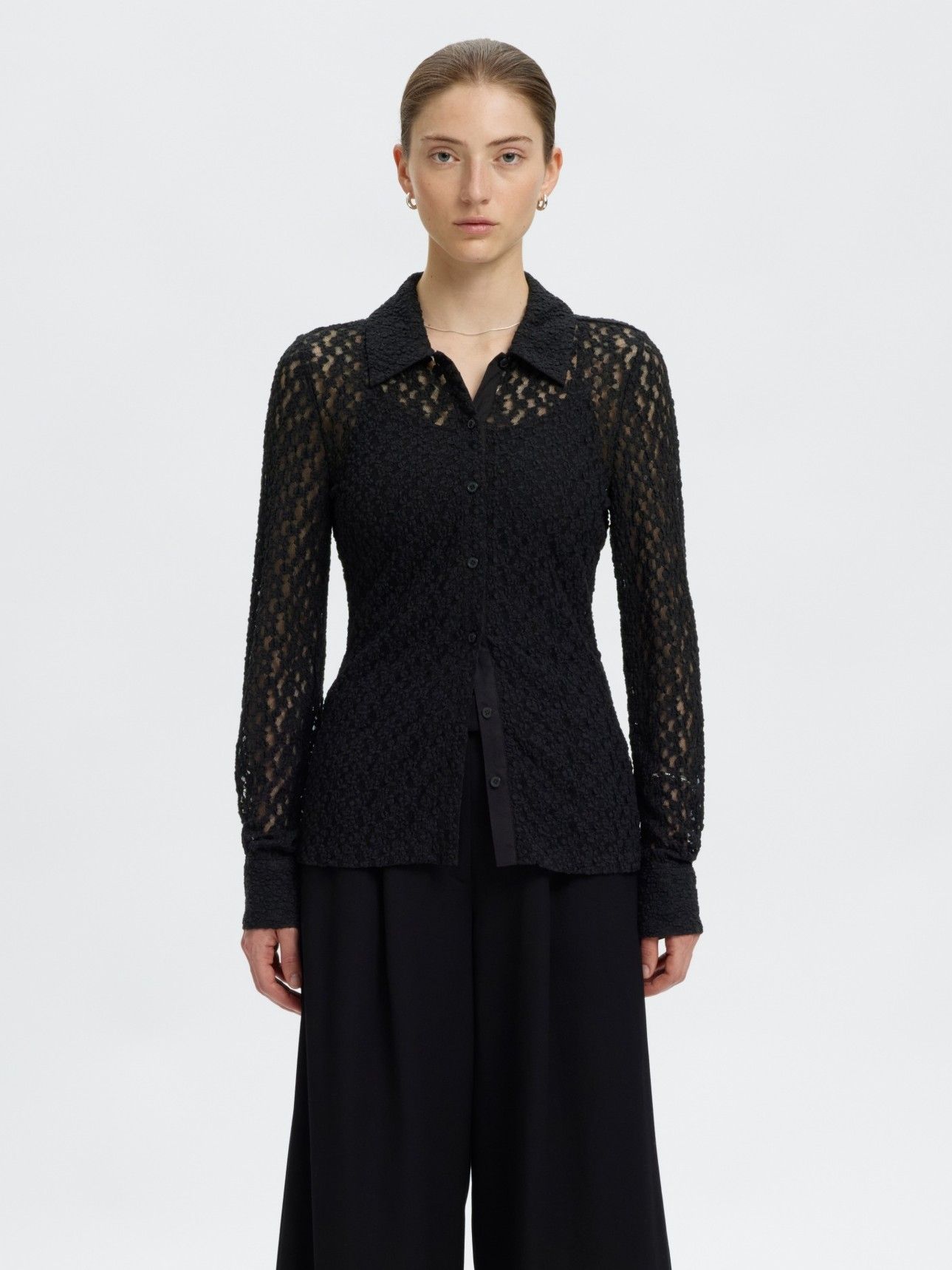 SELECTED FEMME - BLOUSE - Zwart