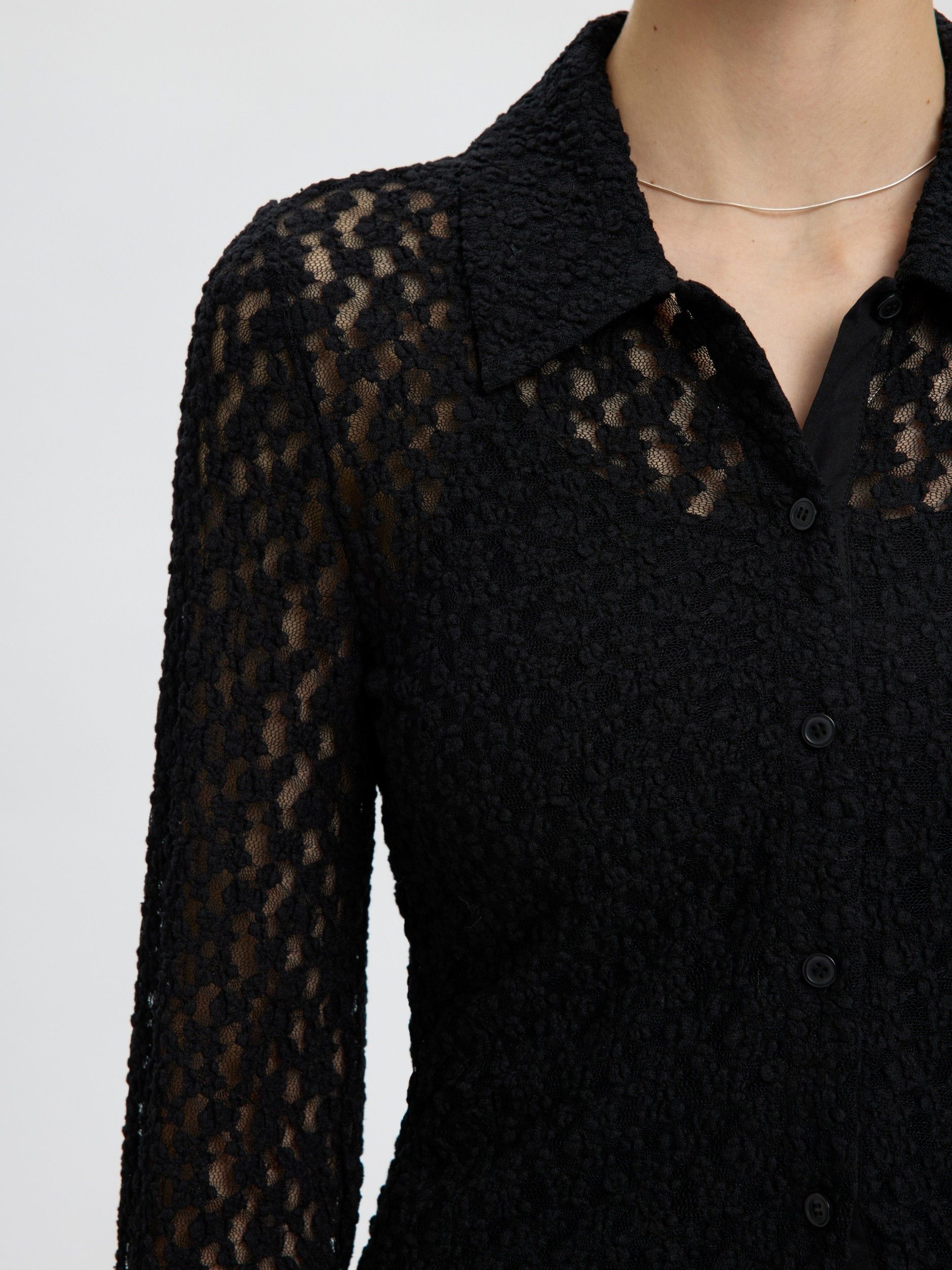 SELECTED FEMME - BLOUSE - Zwart
