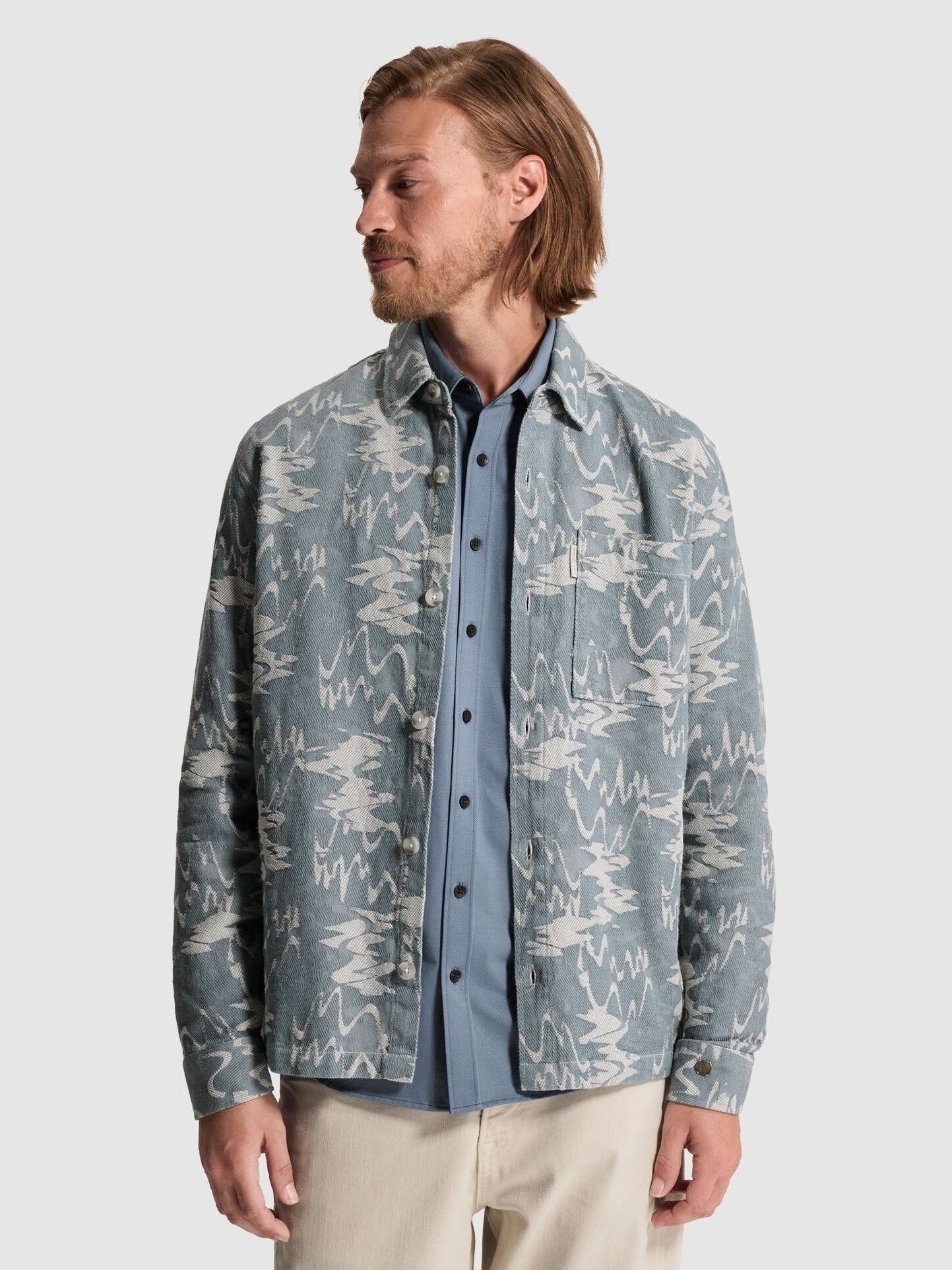 CAST IRON - OVERSHIRT - Blauw