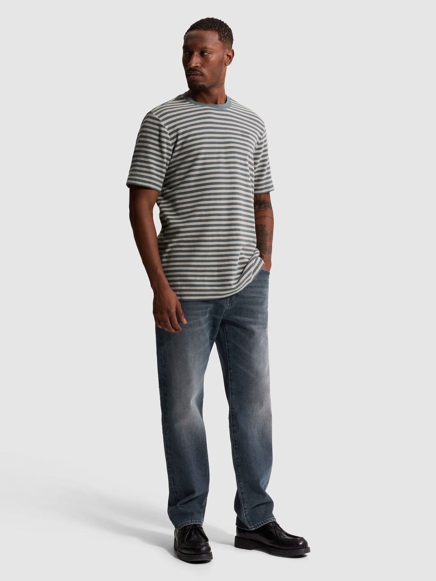 CAST IRON - TSHIRT - Blauw