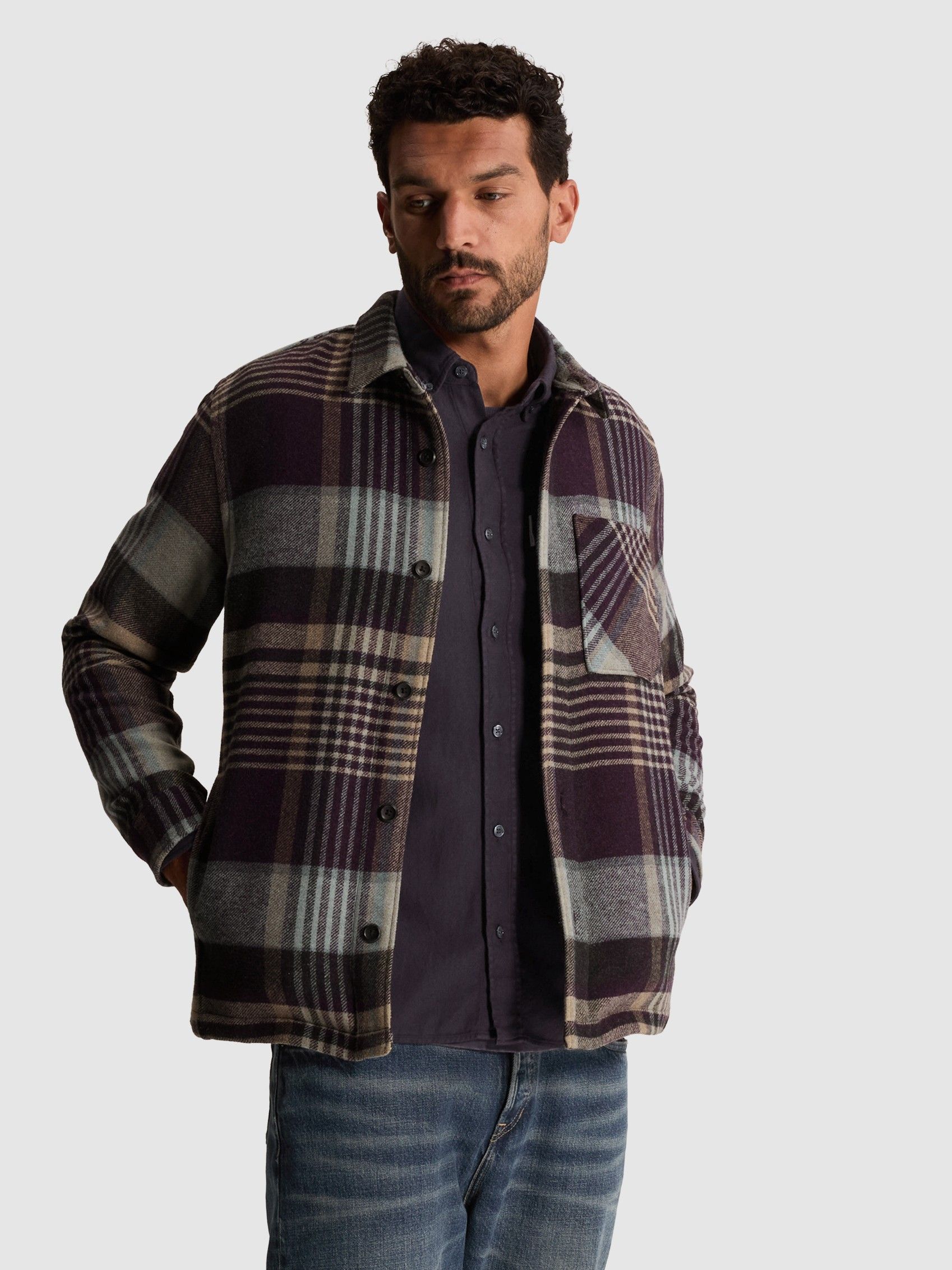 CAST IRON - OVERSHIRT - Paars