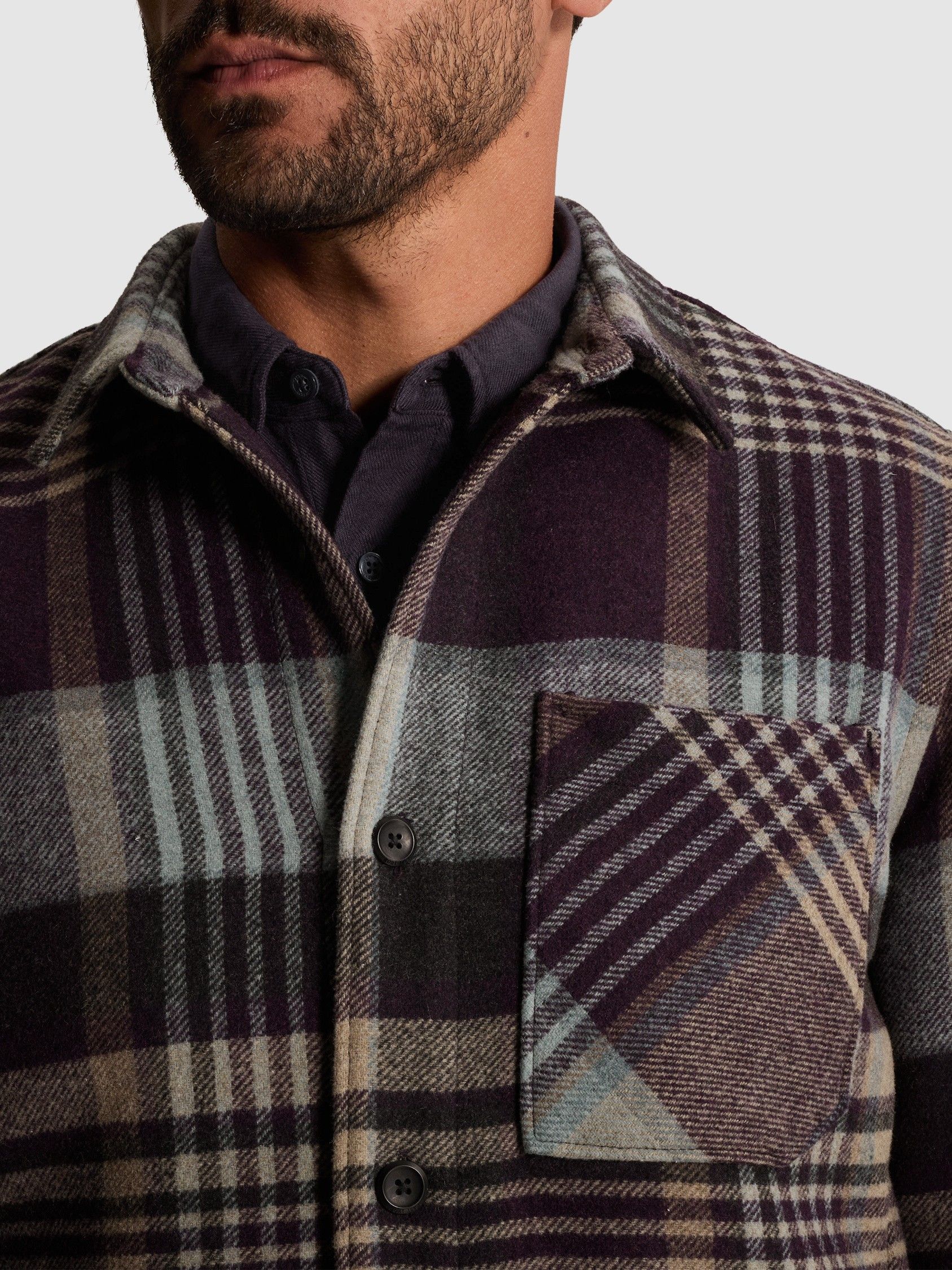 CAST IRON - OVERSHIRT - Paars