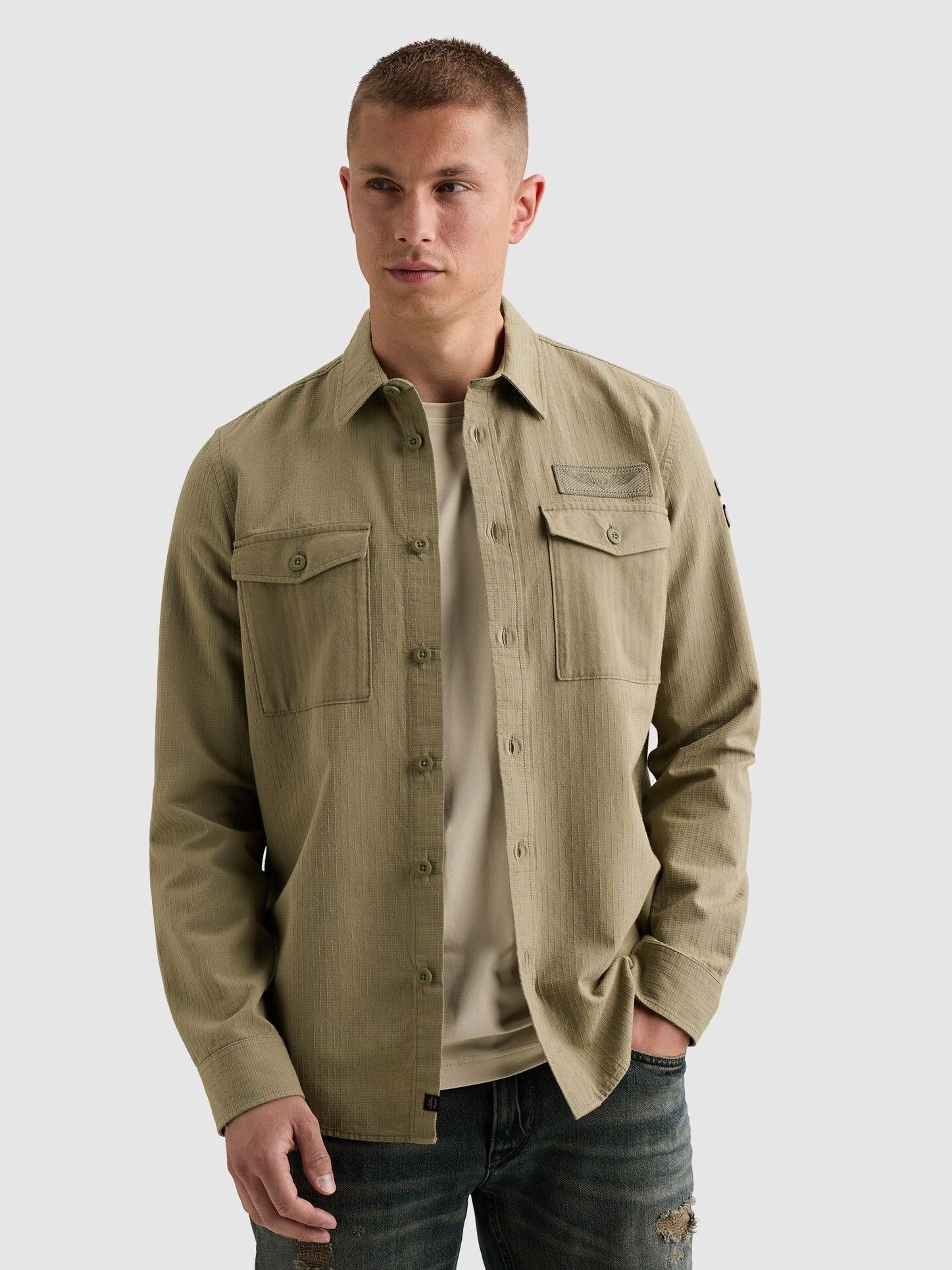 PME LEGEND - OVERHEMD - Groen