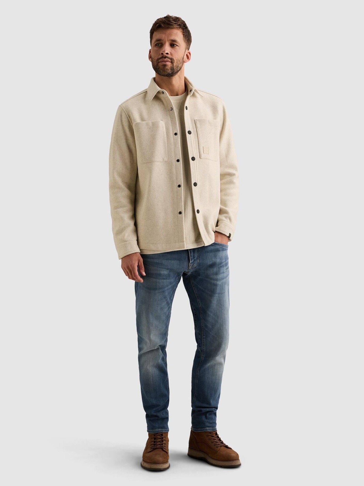 PME LEGEND - OVERSHIRT - Off white