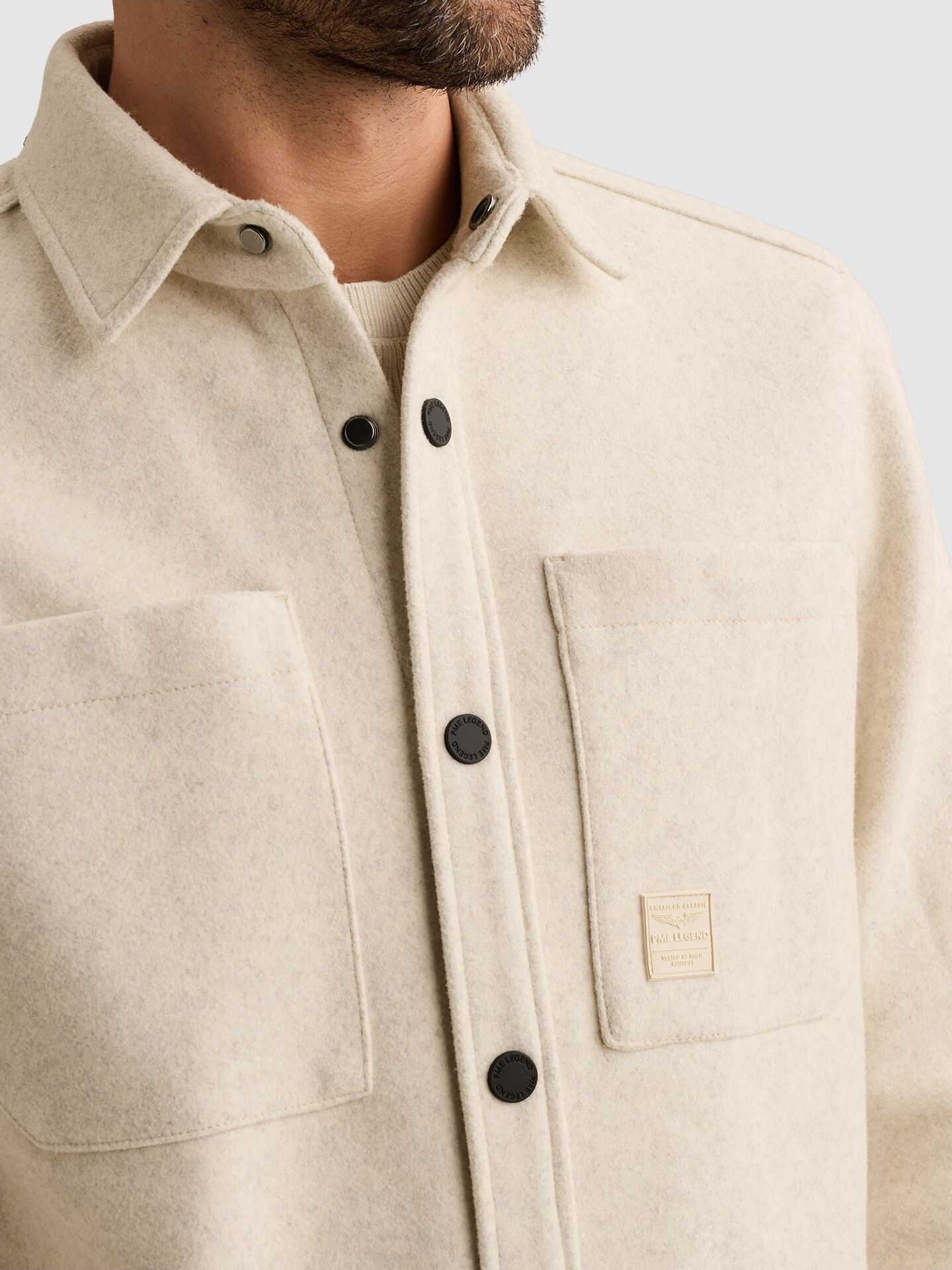 PME LEGEND - OVERSHIRT - Off white