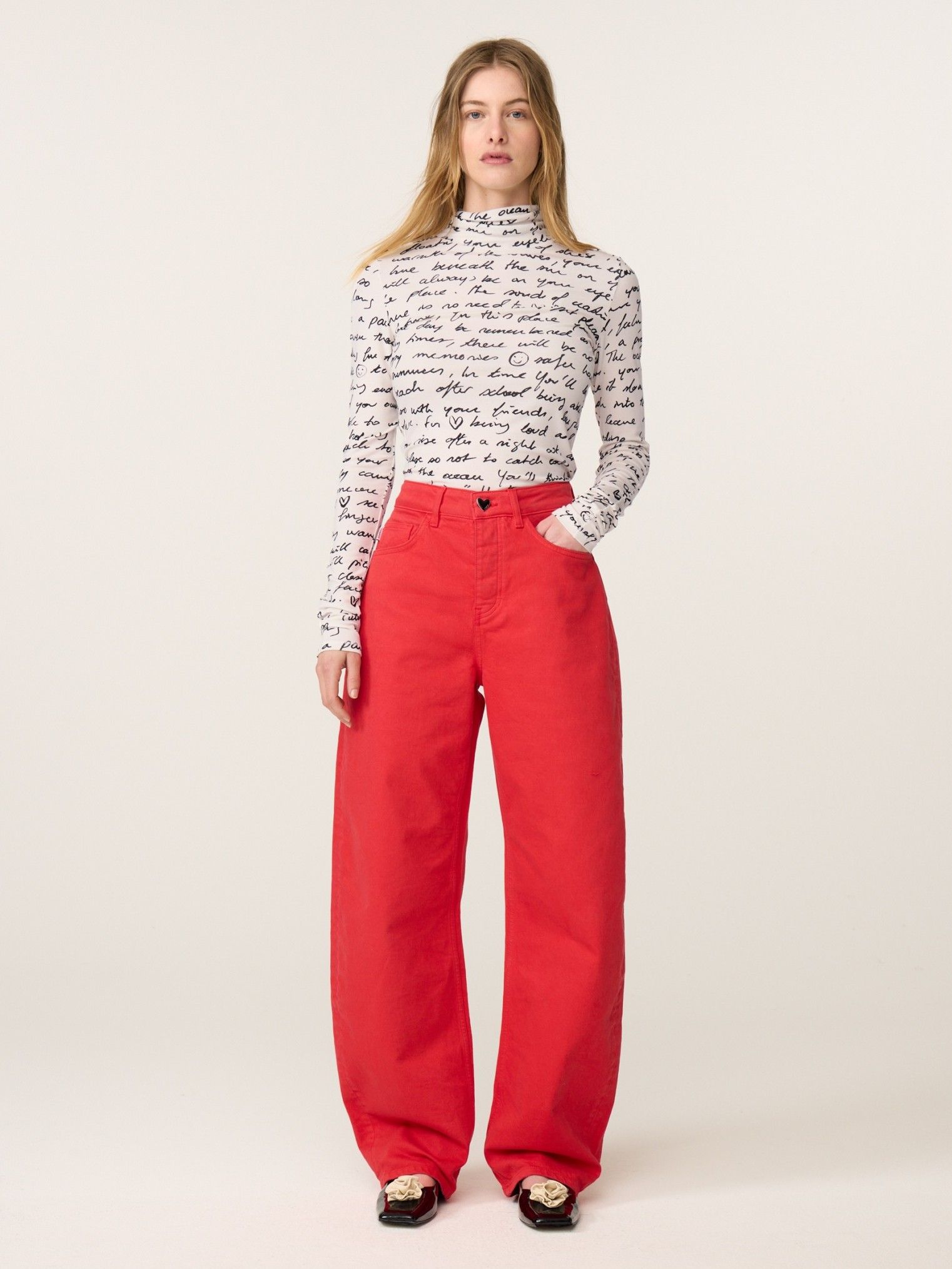 FABIENNE CHAPOT - JEANS - Rood