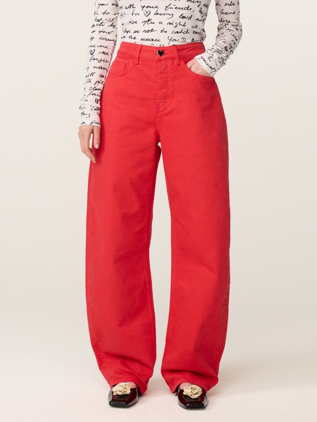 FABIENNE CHAPOT - JEANS - Rood