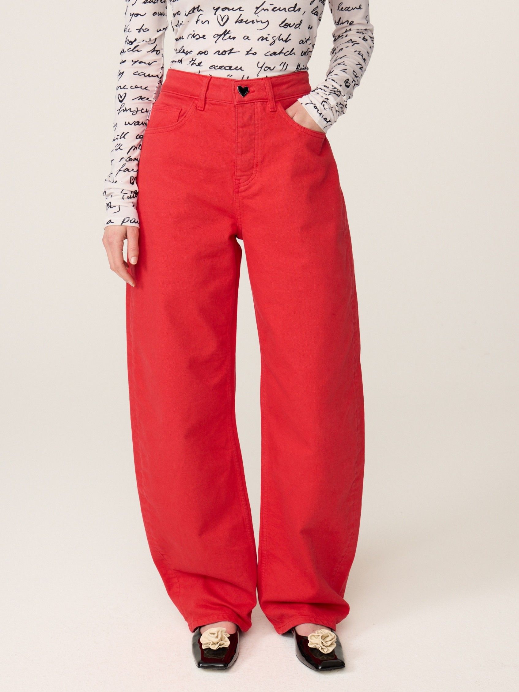 FABIENNE CHAPOT - JEANS - Rood