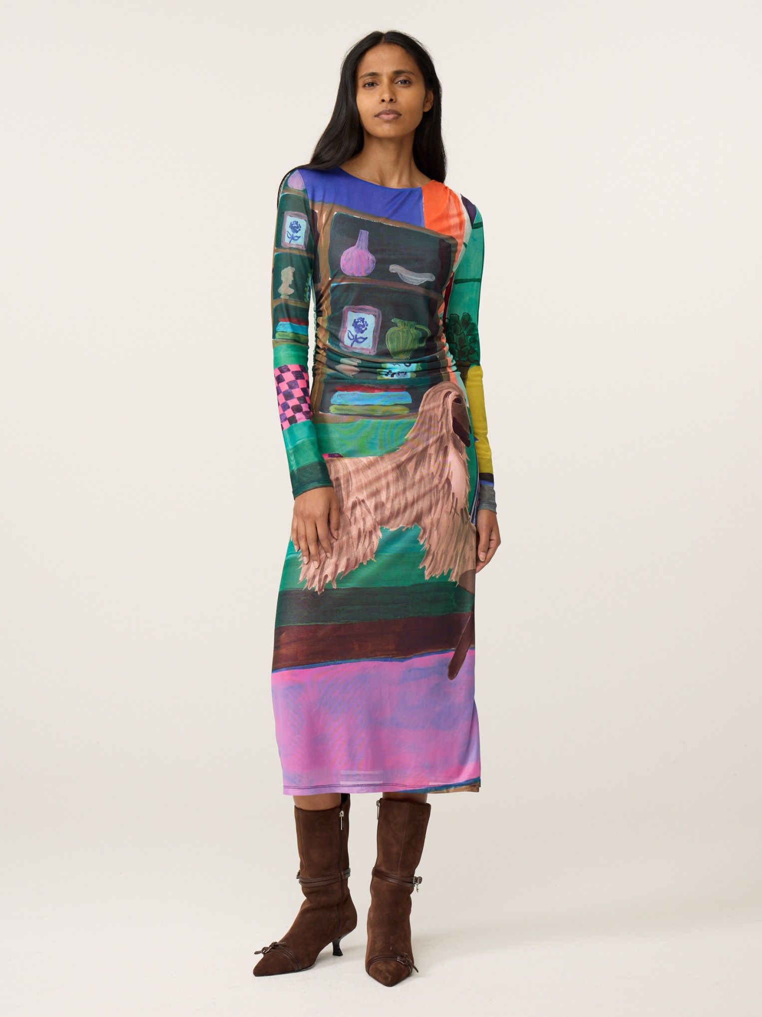 FABIENNE CHAPOT - JURK - Paars
