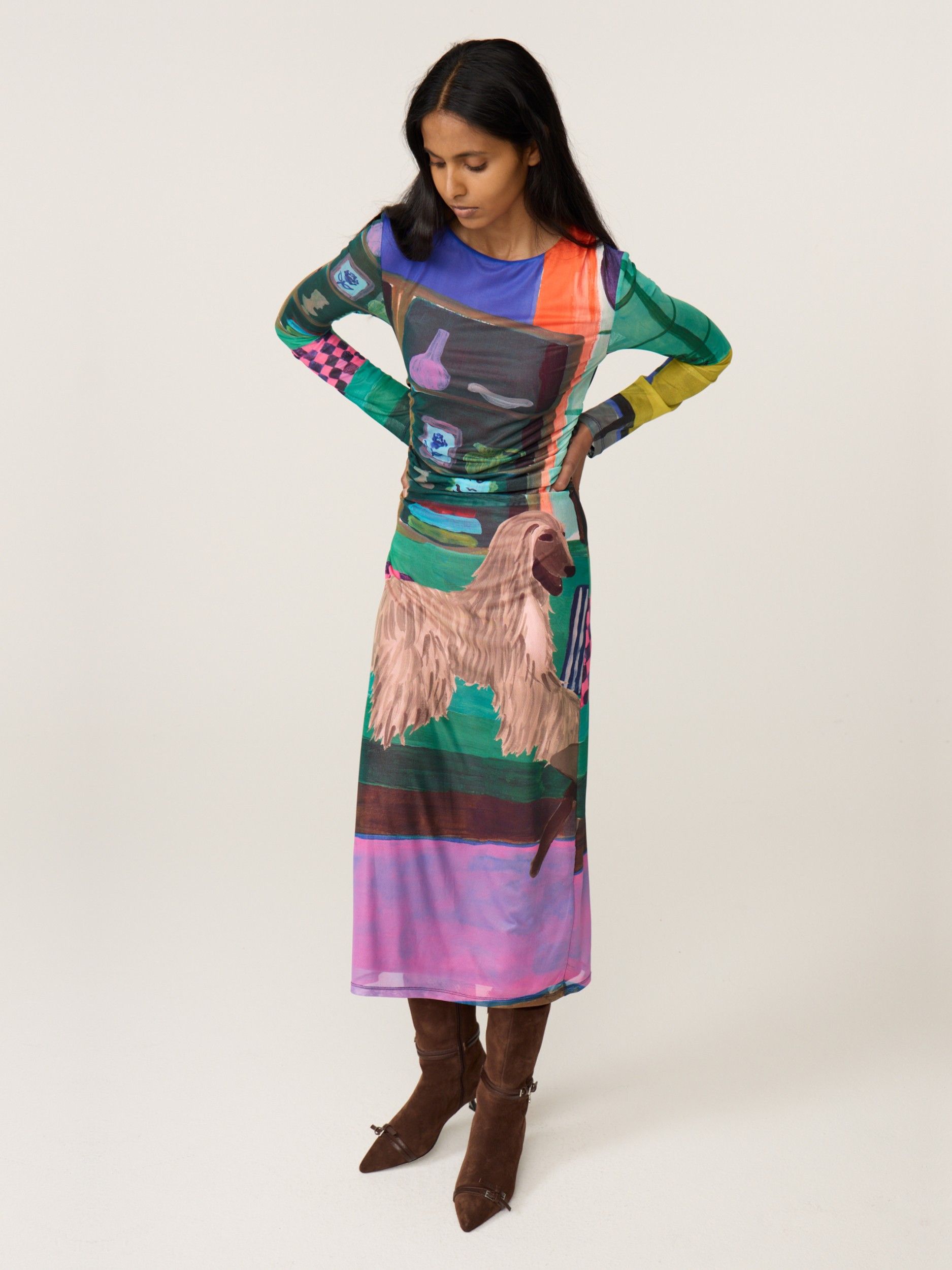 FABIENNE CHAPOT - JURK - Paars