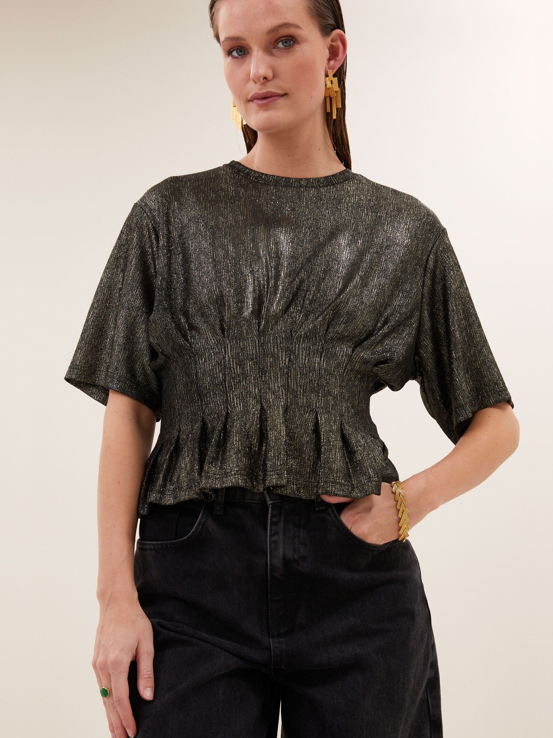BY-BAR - SHIRT - goud