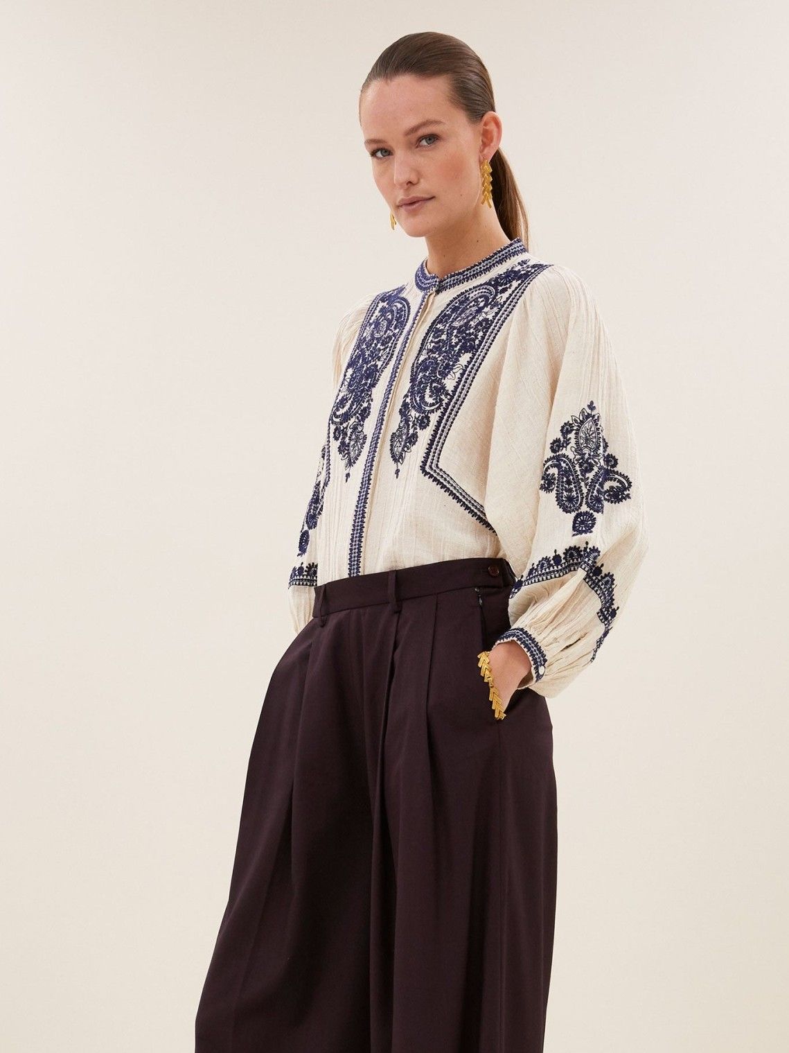 BY-BAR - BLOUSE - Beige