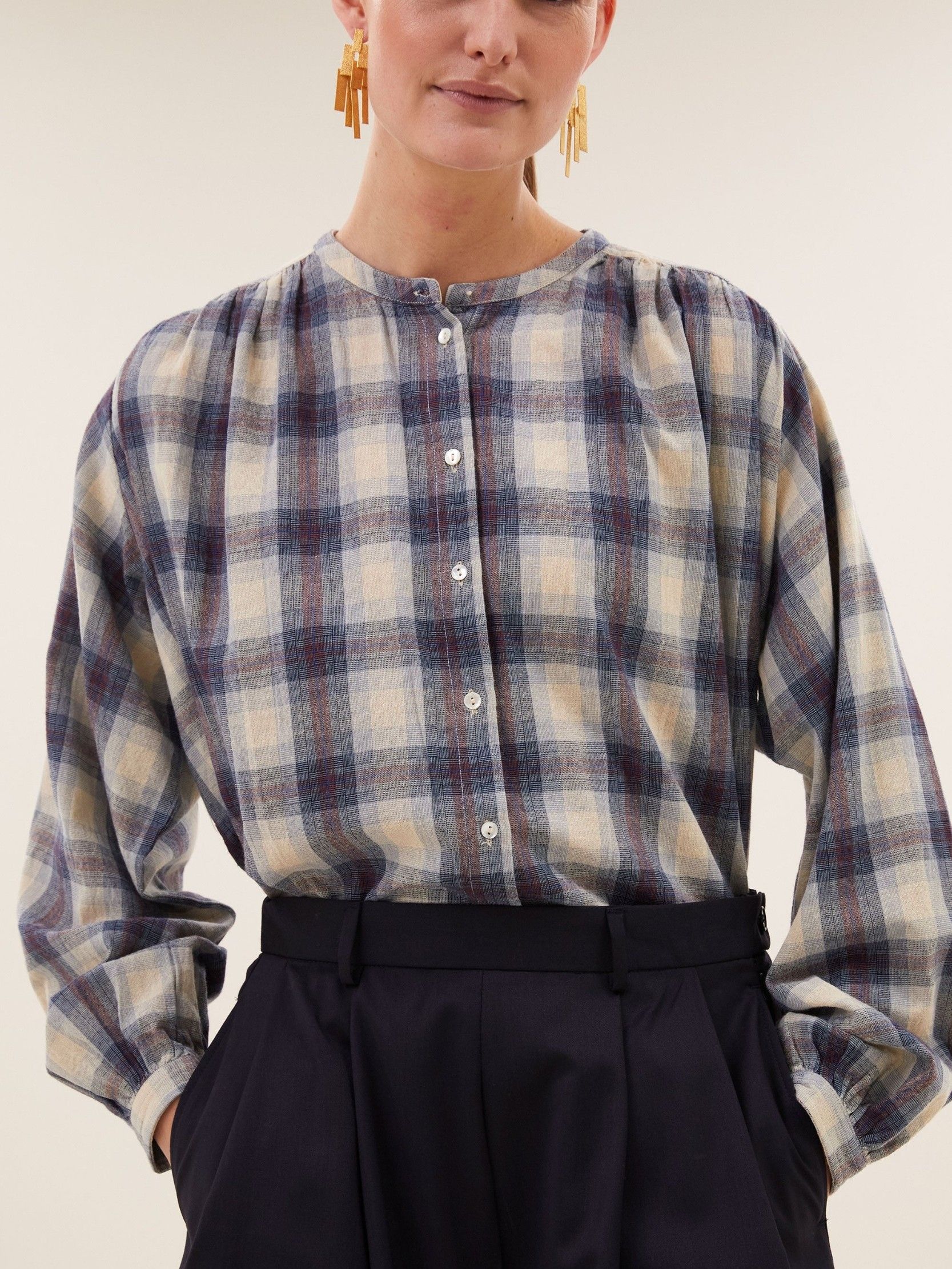 BY-BAR - BLOUSE - Blauw