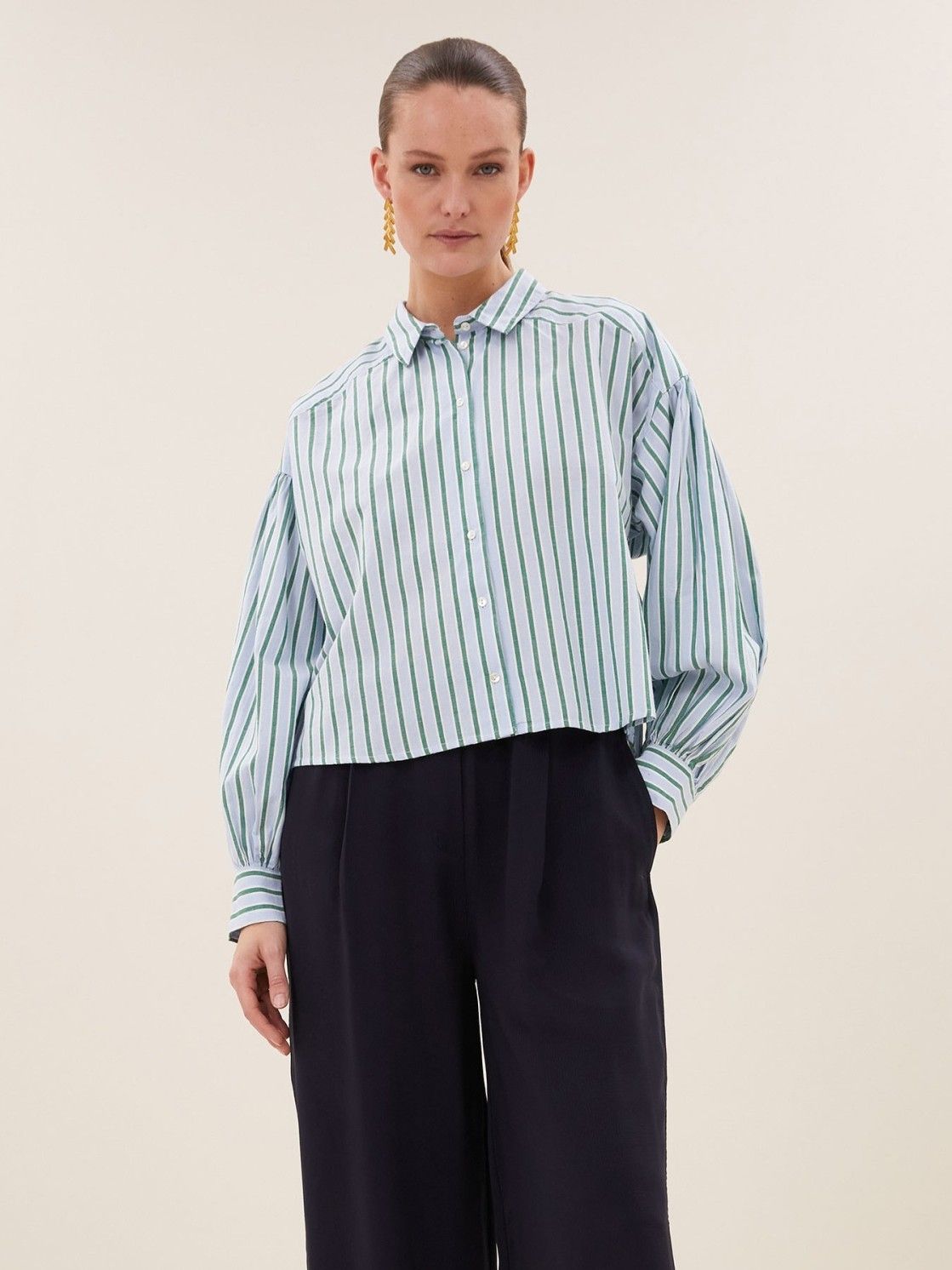 BY-BAR - BLOUSE - Groen