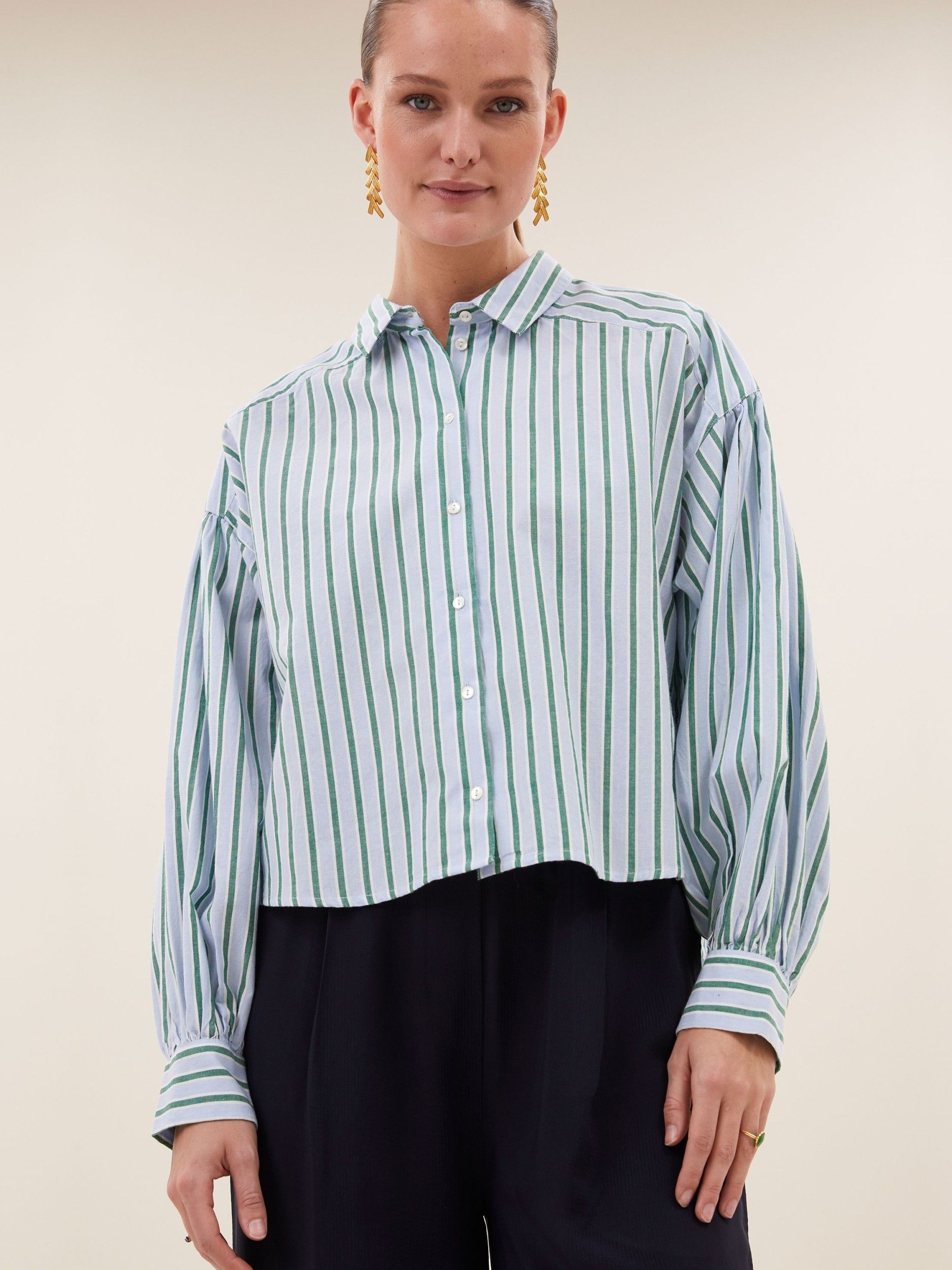 BY-BAR - BLOUSE - Groen
