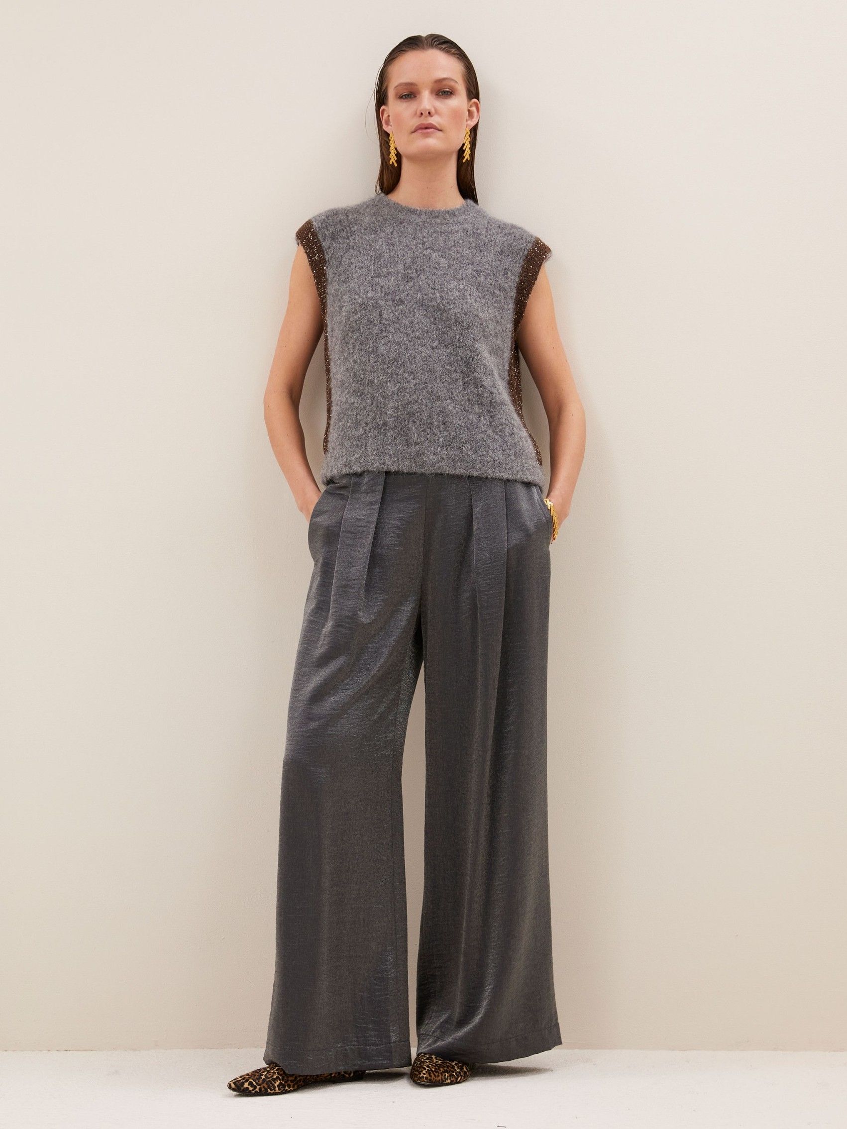 BY-BAR - BROEK - Grijs