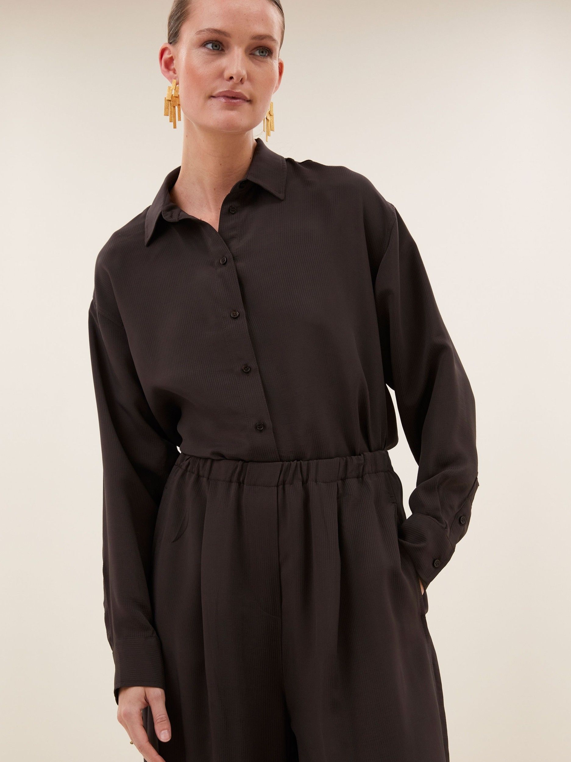 BY-BAR - BLOUSE - Bruin