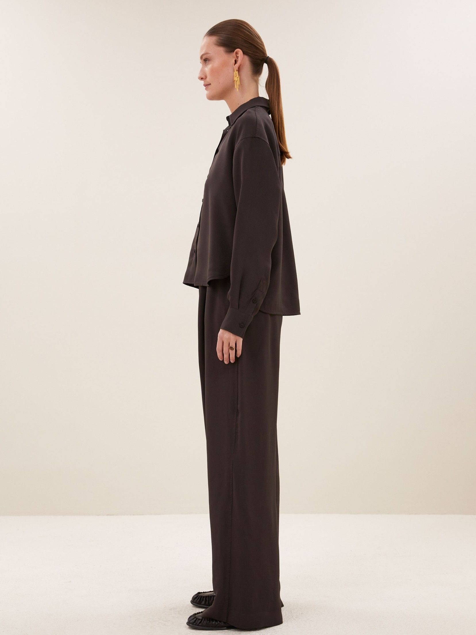 BY-BAR - BLOUSE - Bruin