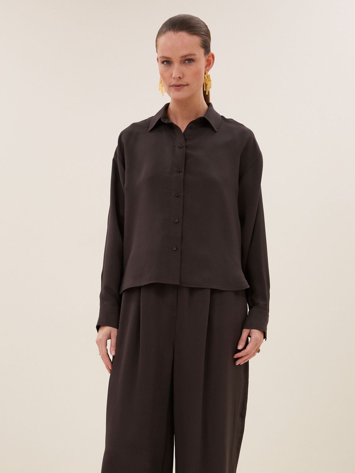 BY-BAR - BLOUSE - Bruin