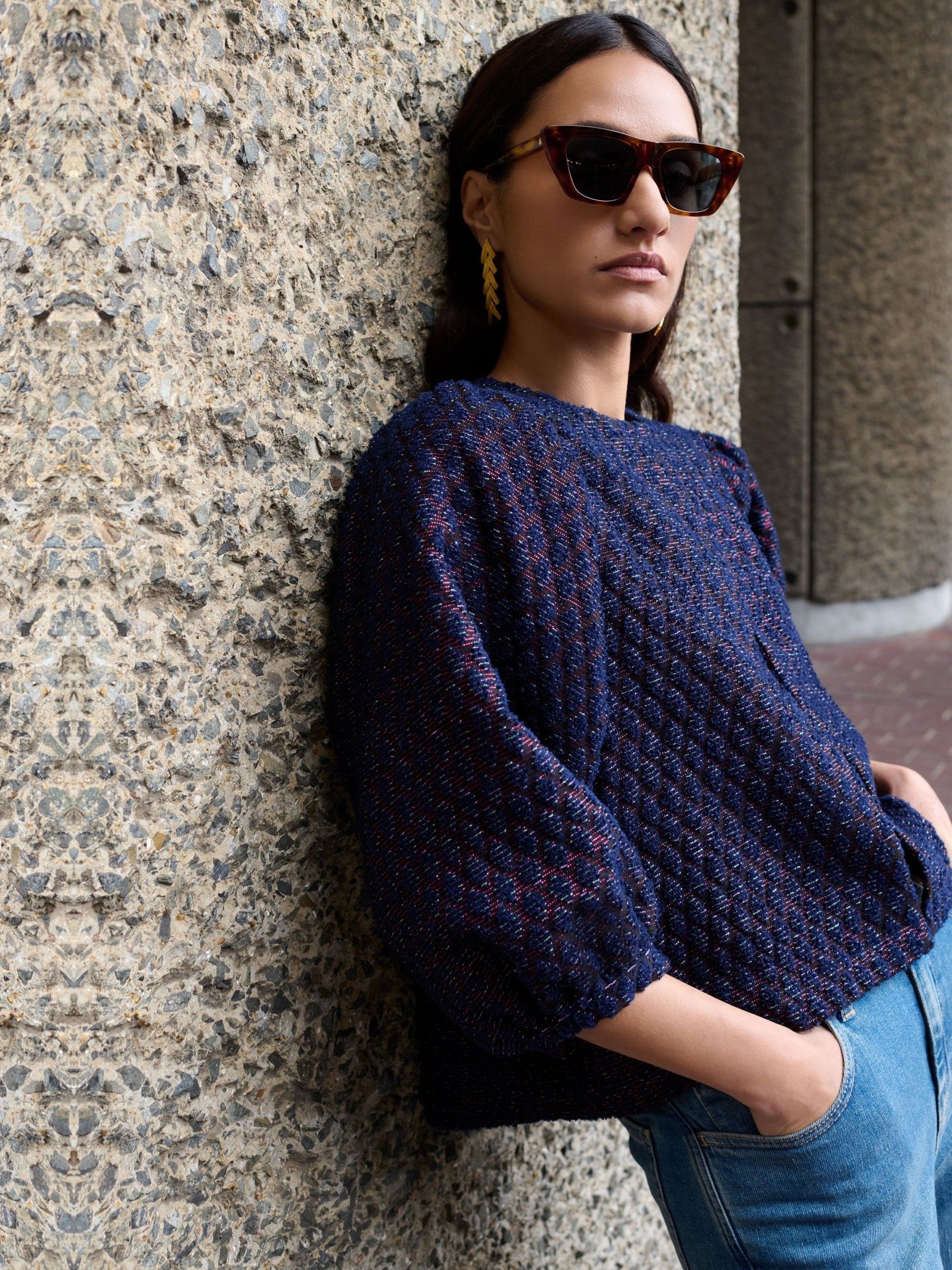 BY-BAR - BLOUSE - Blauw